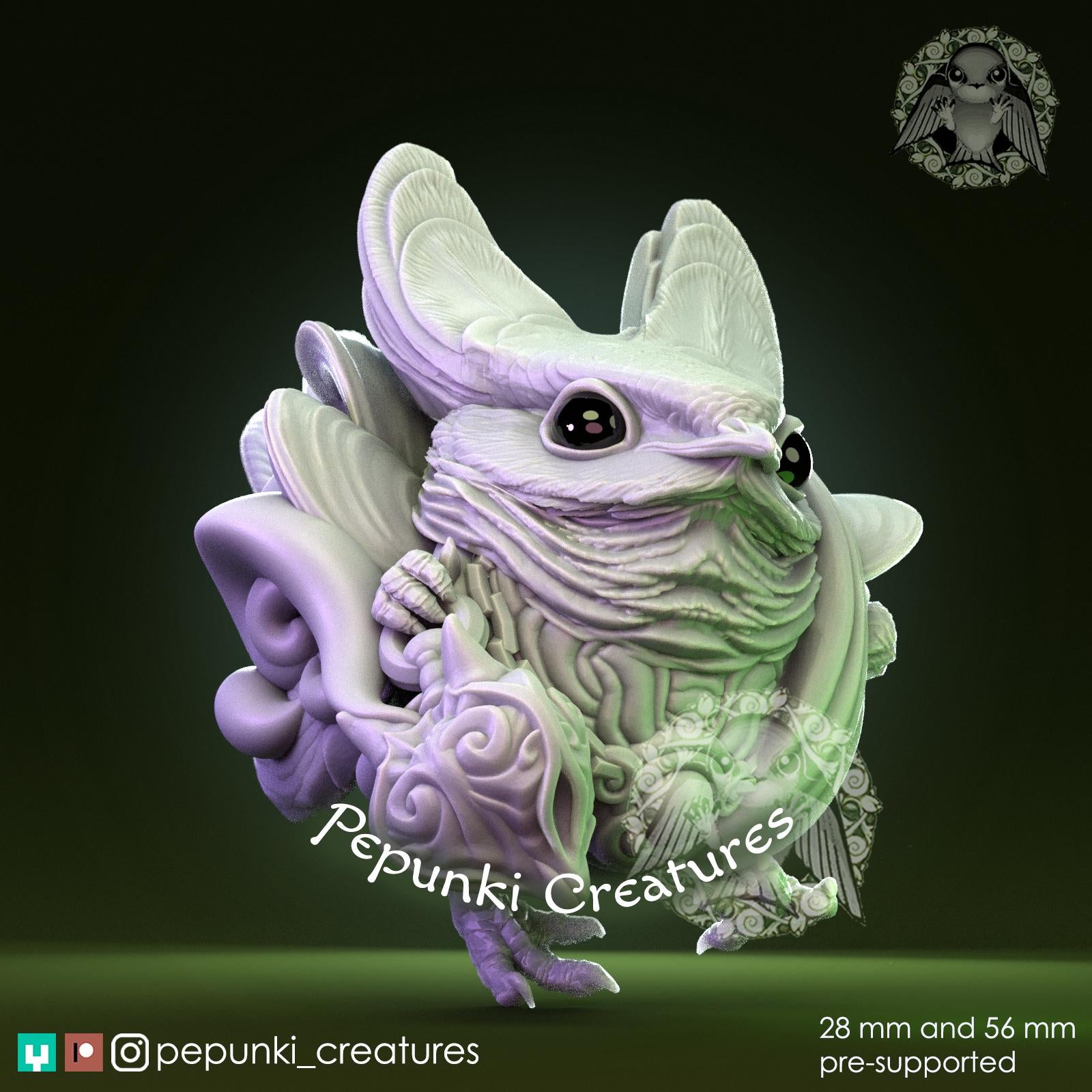Nightjar Bird Merchant | Tabletop Miniature | Pepunki Creatures
