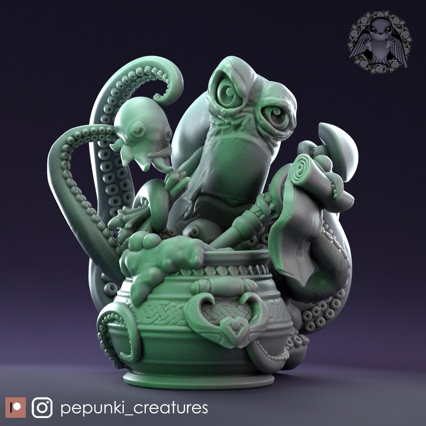 Octopus | Tabletop Miniature | Pepunki Creatures