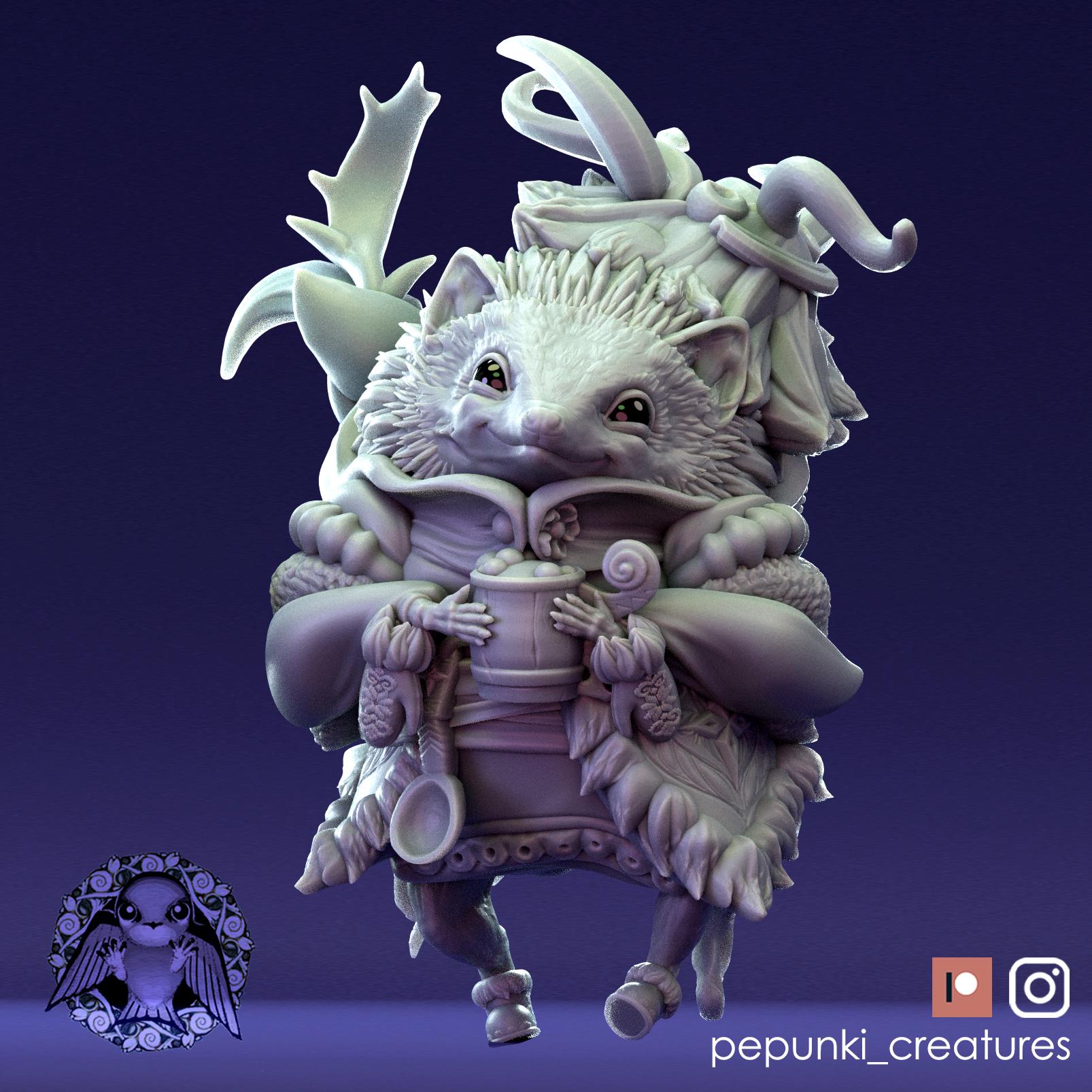Hedgehog | Tabletop Miniature | Pepunki Creatures