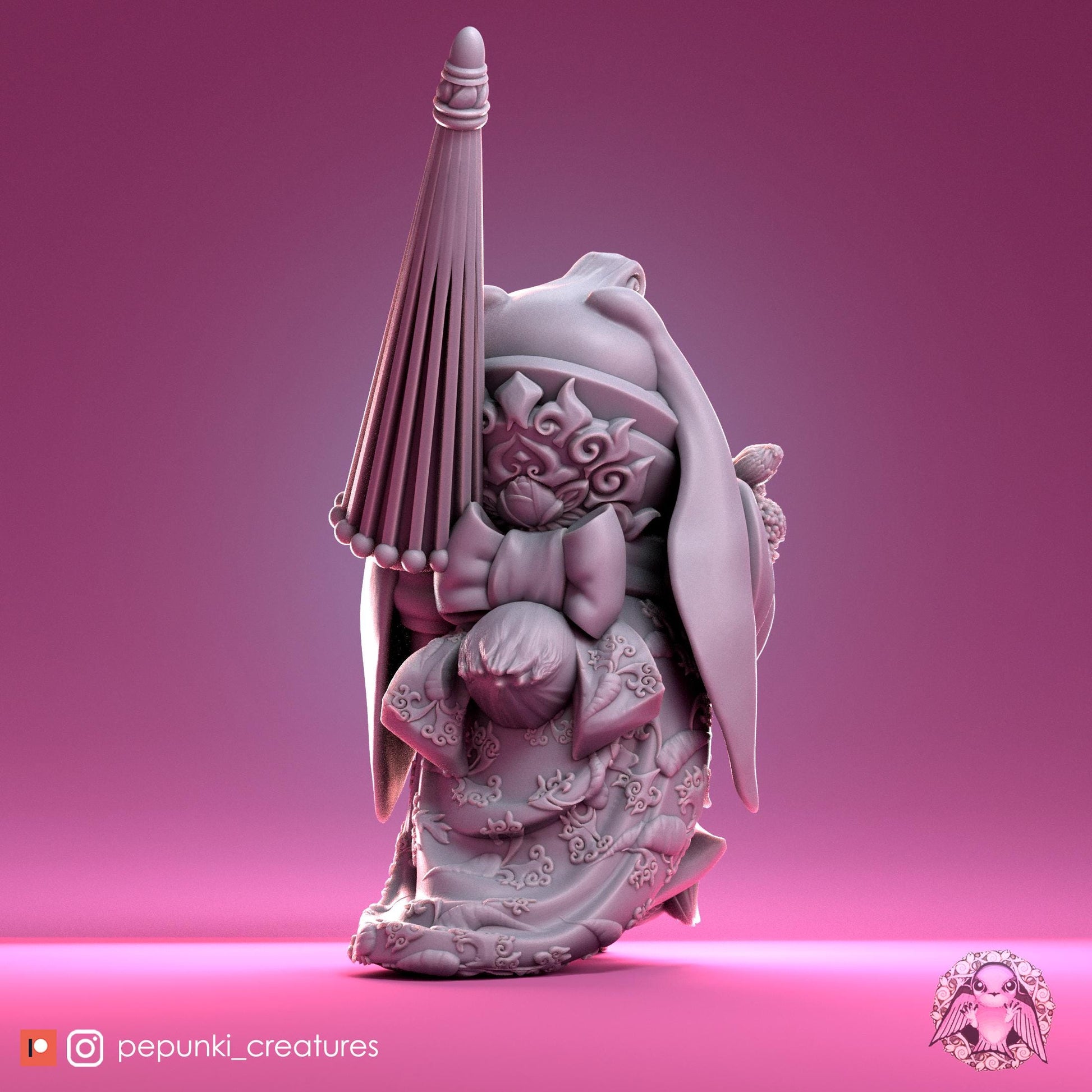 Bunny Lady | Tabletop Miniature | Pepunki Creatures