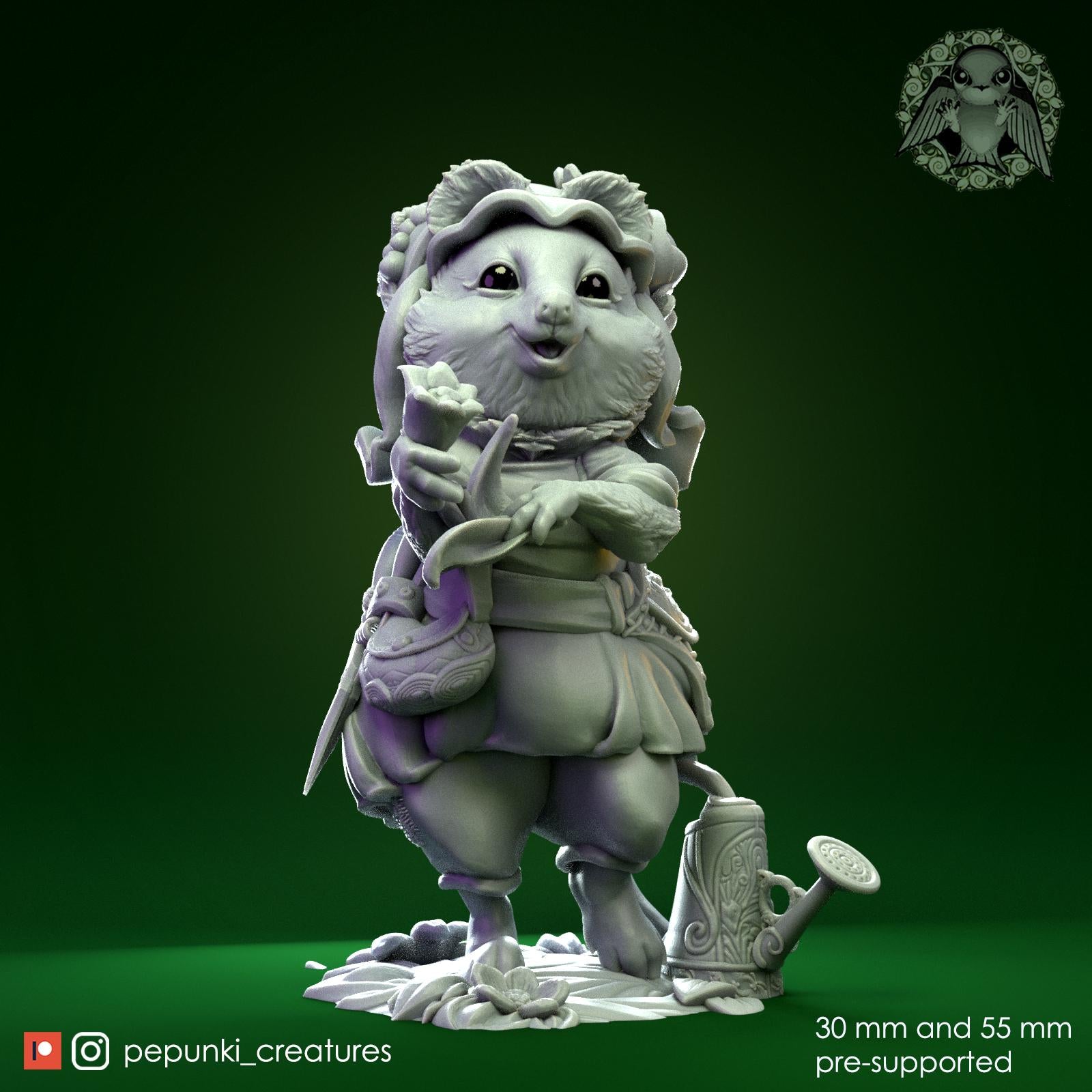 Quokka Gardener | Tabletop Miniature | Pepunki Creatures