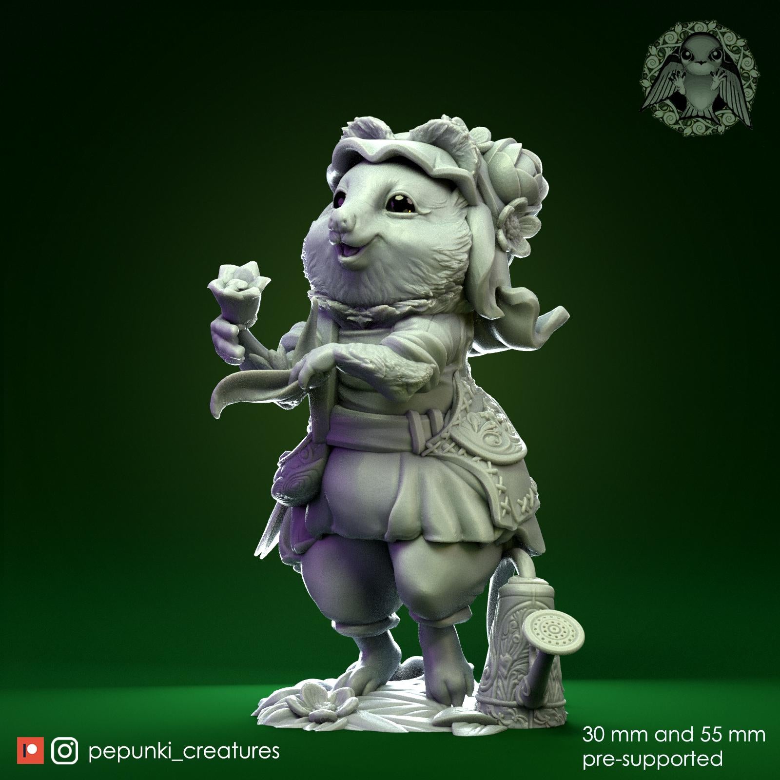 Quokka Gardener | Tabletop Miniature | Pepunki Creatures
