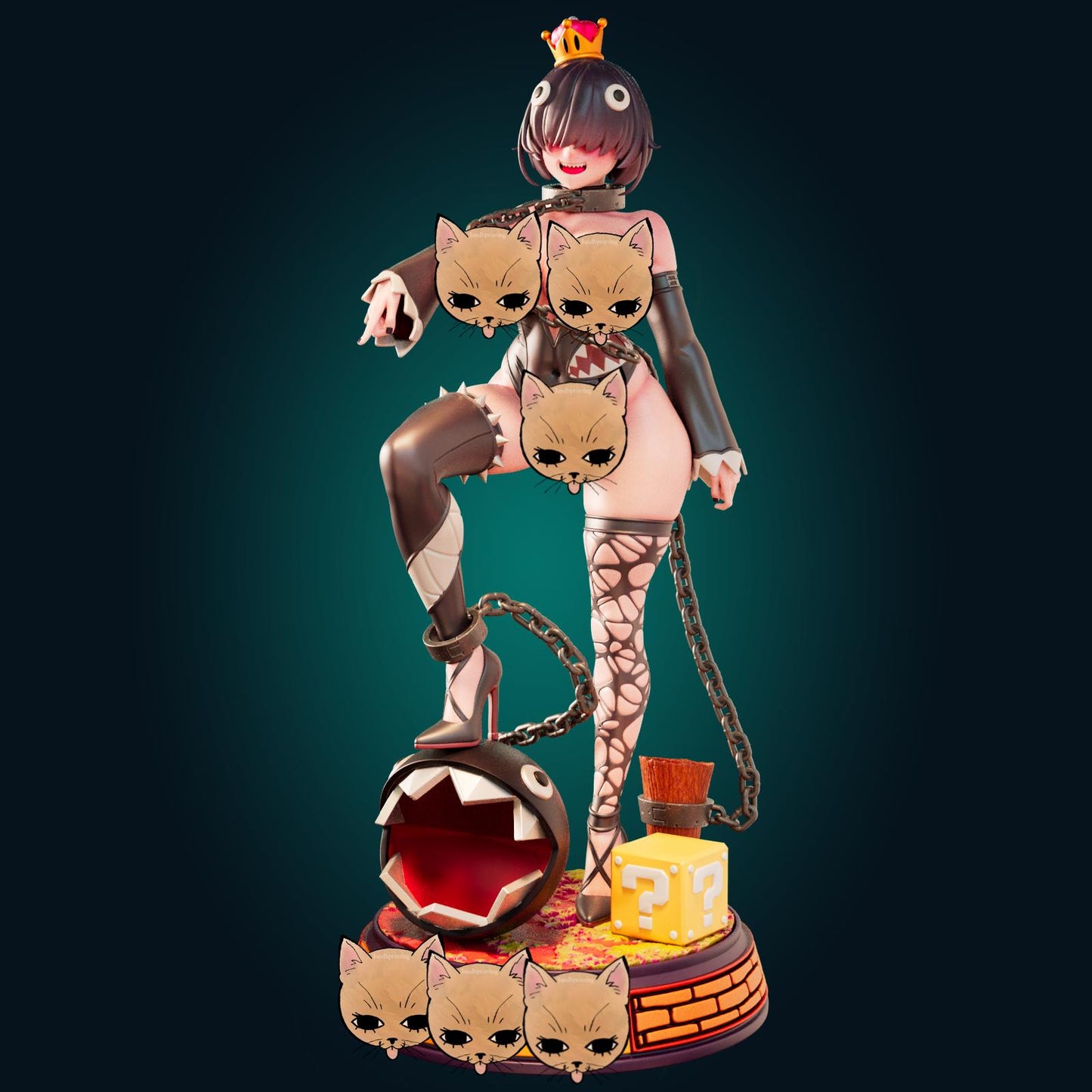 Chain Princess Model Kit | 3D Resin Printed Figurine | Officer Rhu