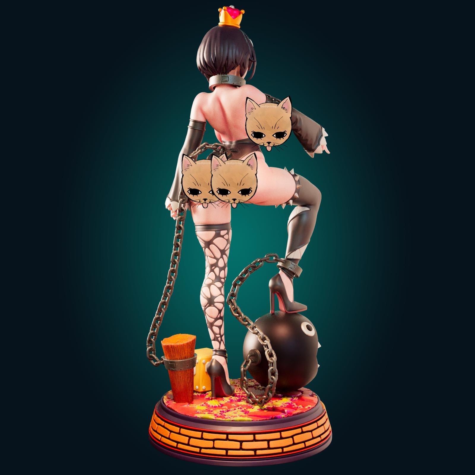 Chain Princess Model Kit | 3D Resin Printed Figurine | Officer Rhu