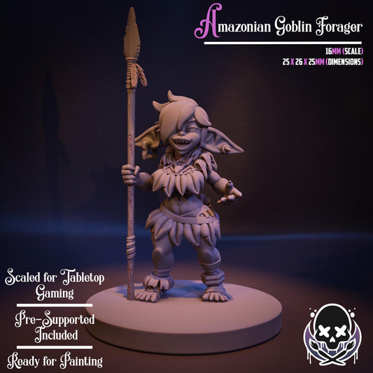 Amazonian Goblin Forager Miniature | Jigglystix
