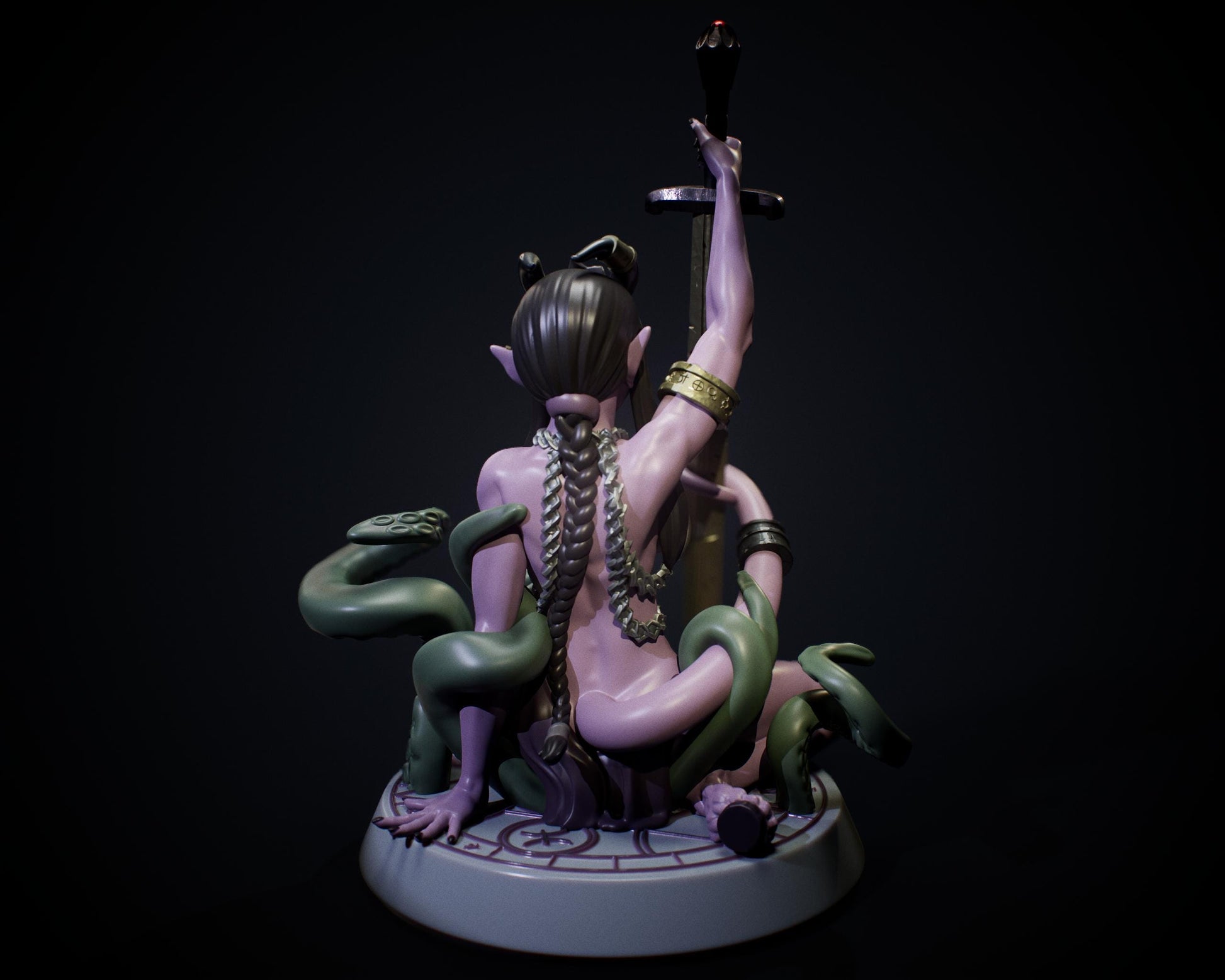 Botched Tiefling Summoning Miniature | Jigglystix
