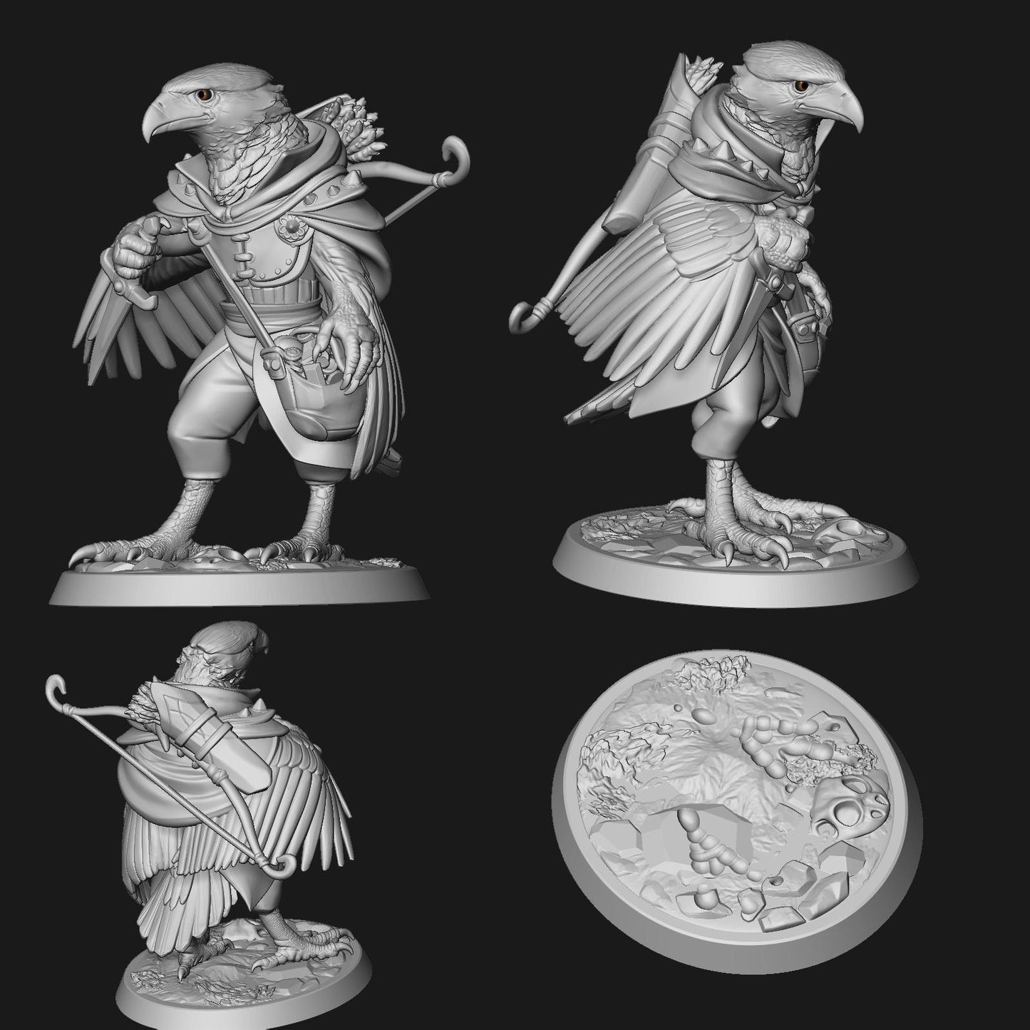 Caracara Eagle Rogue | Tabletop Miniature | Pepunki Creatures