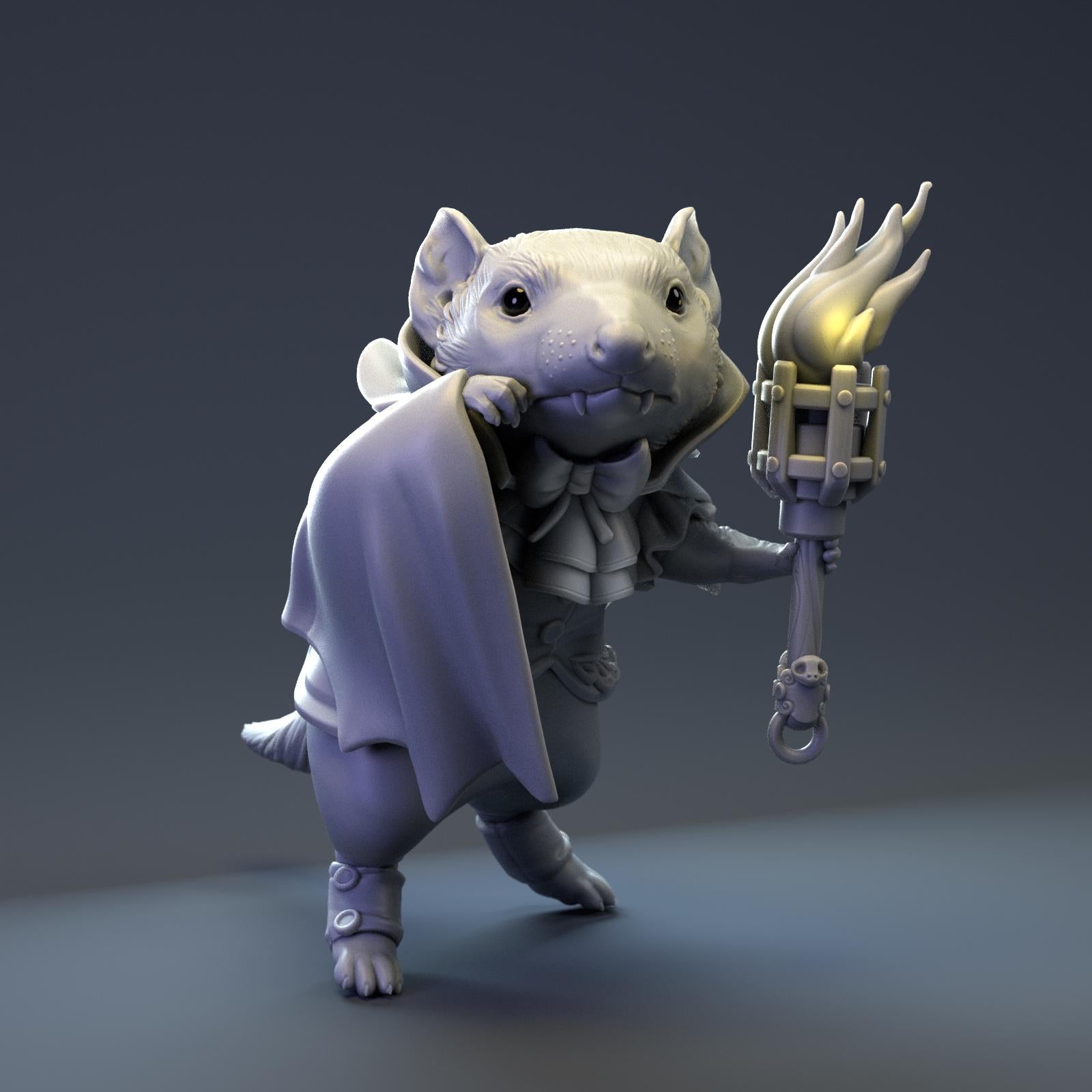 Tasmanian Devil in Vampire Costume | Tabletop Miniature | Pepunki Creatures