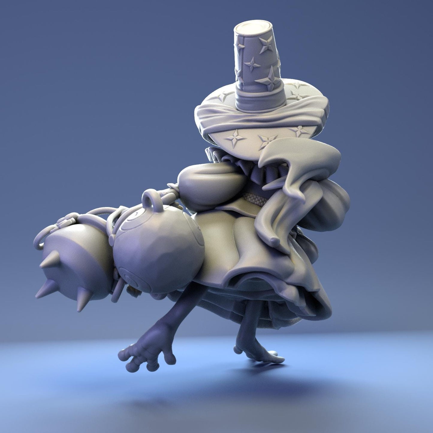 Pilgrim Frog Witch | Tabletop Miniature | Pepunki Creatures