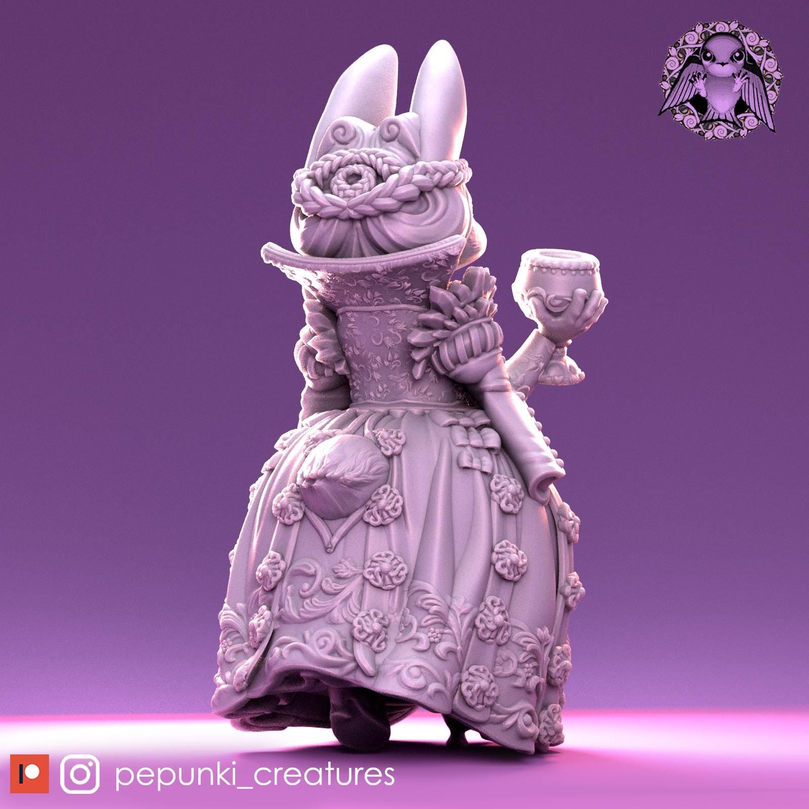 Duchess Bunny | Tabletop Miniature | Pepunki Creatures