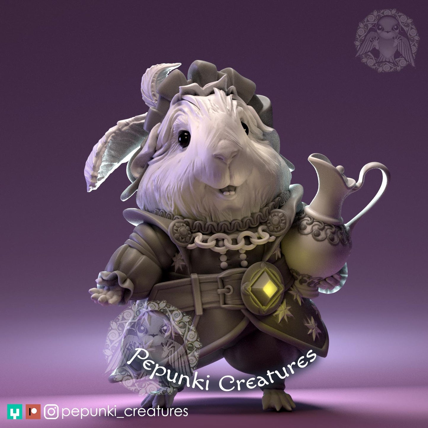 Guinea Pig | Tabletop Miniature | Pepunki Creatures