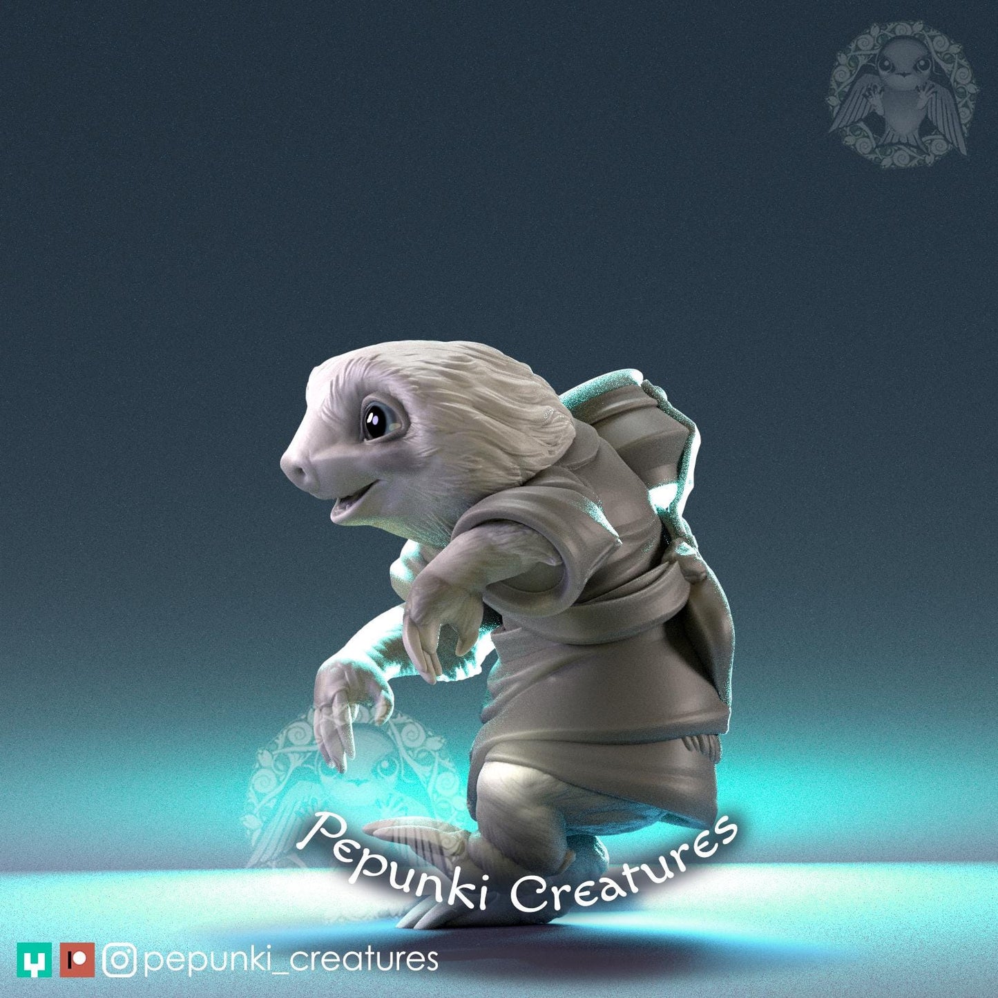 Sloth Baby | Tabletop Miniature | Pepunki Creatures