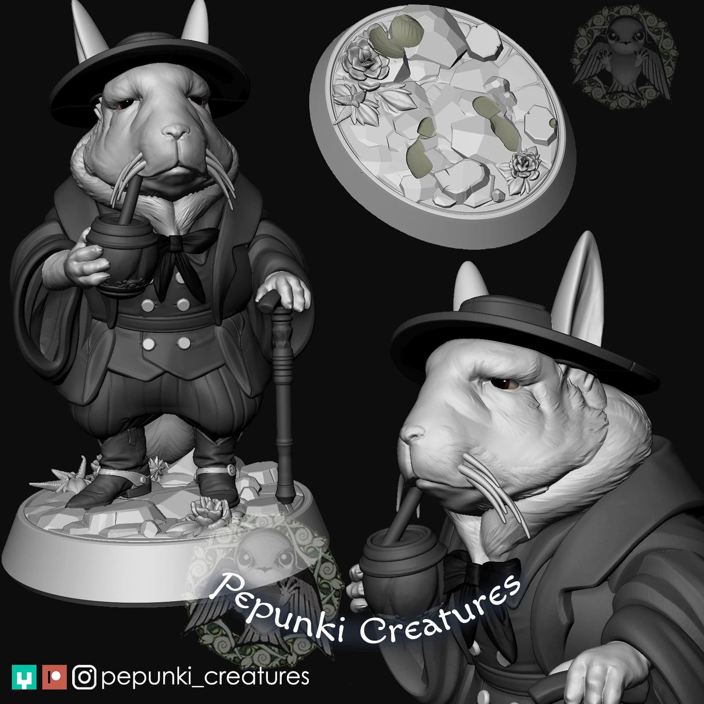Viscacha Gaucho | Tabletop Miniature | Pepunki Creatures