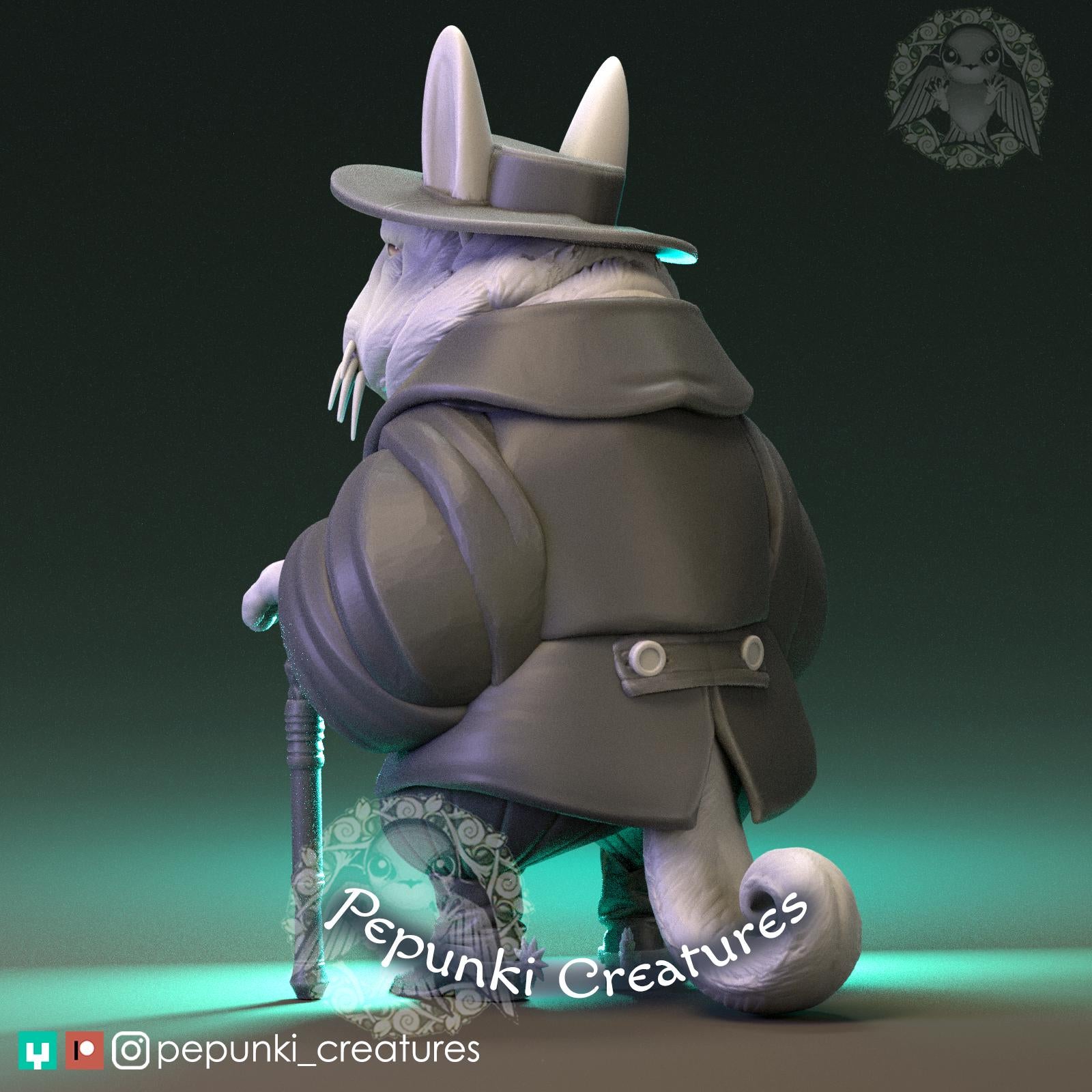 Viscacha Gaucho | Tabletop Miniature | Pepunki Creatures