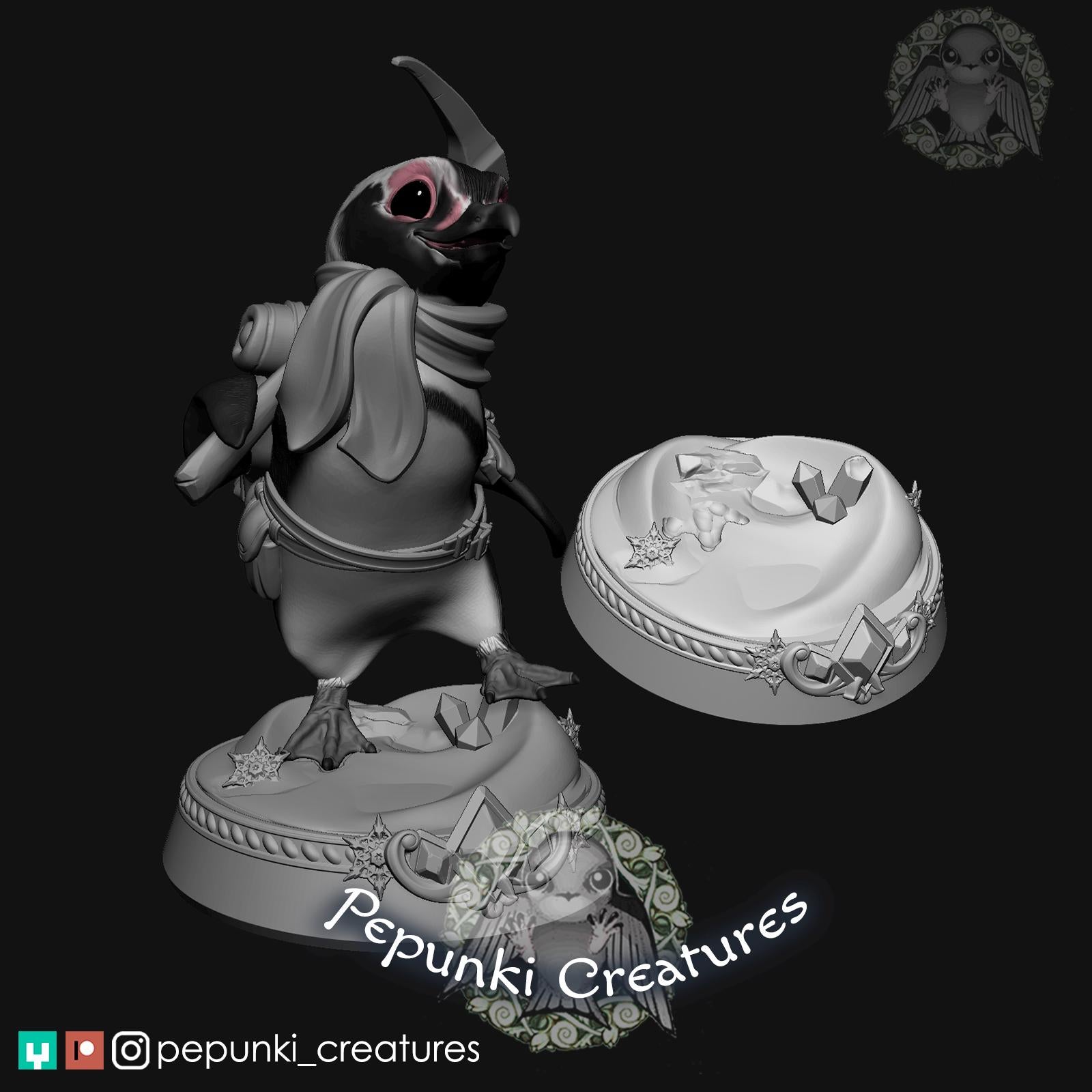 Little Penguin | Tabletop Miniature | Pepunki Creatures