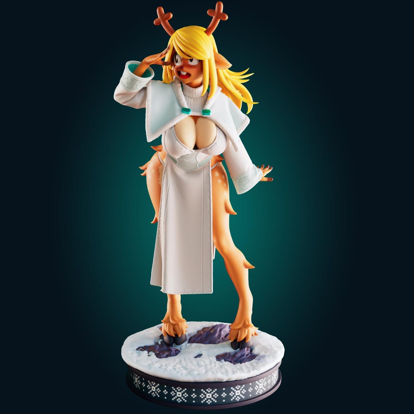 Deer Girl Model Kit | 3D Resin Printed Figurine | Officer Rhu