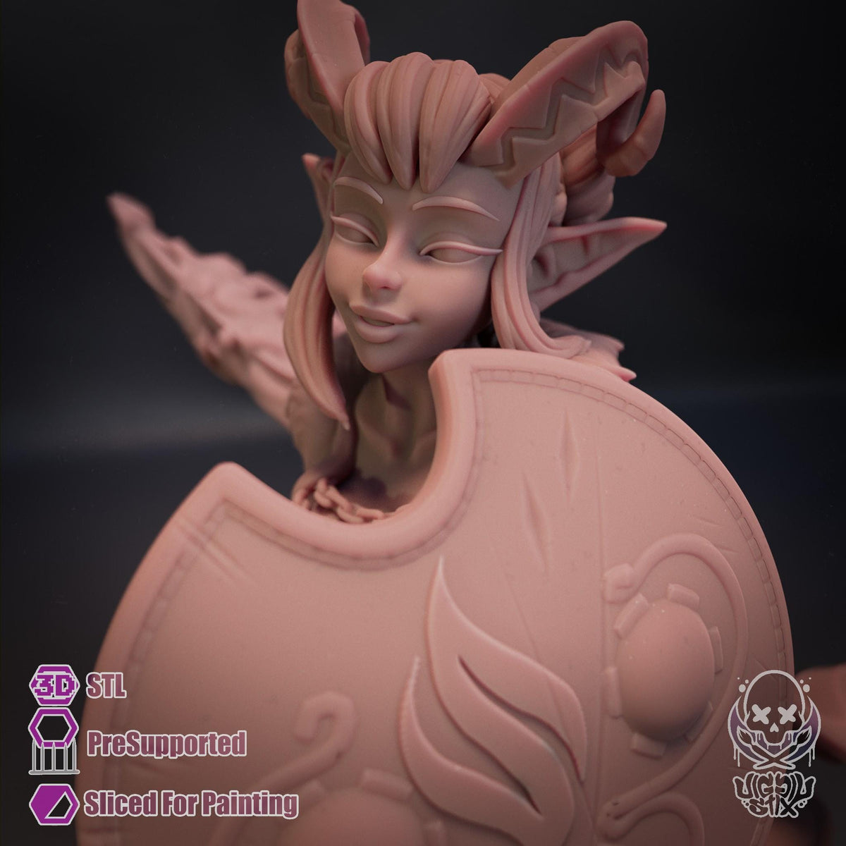 Fire Dancer Tiefling Miniature | Jigglystix