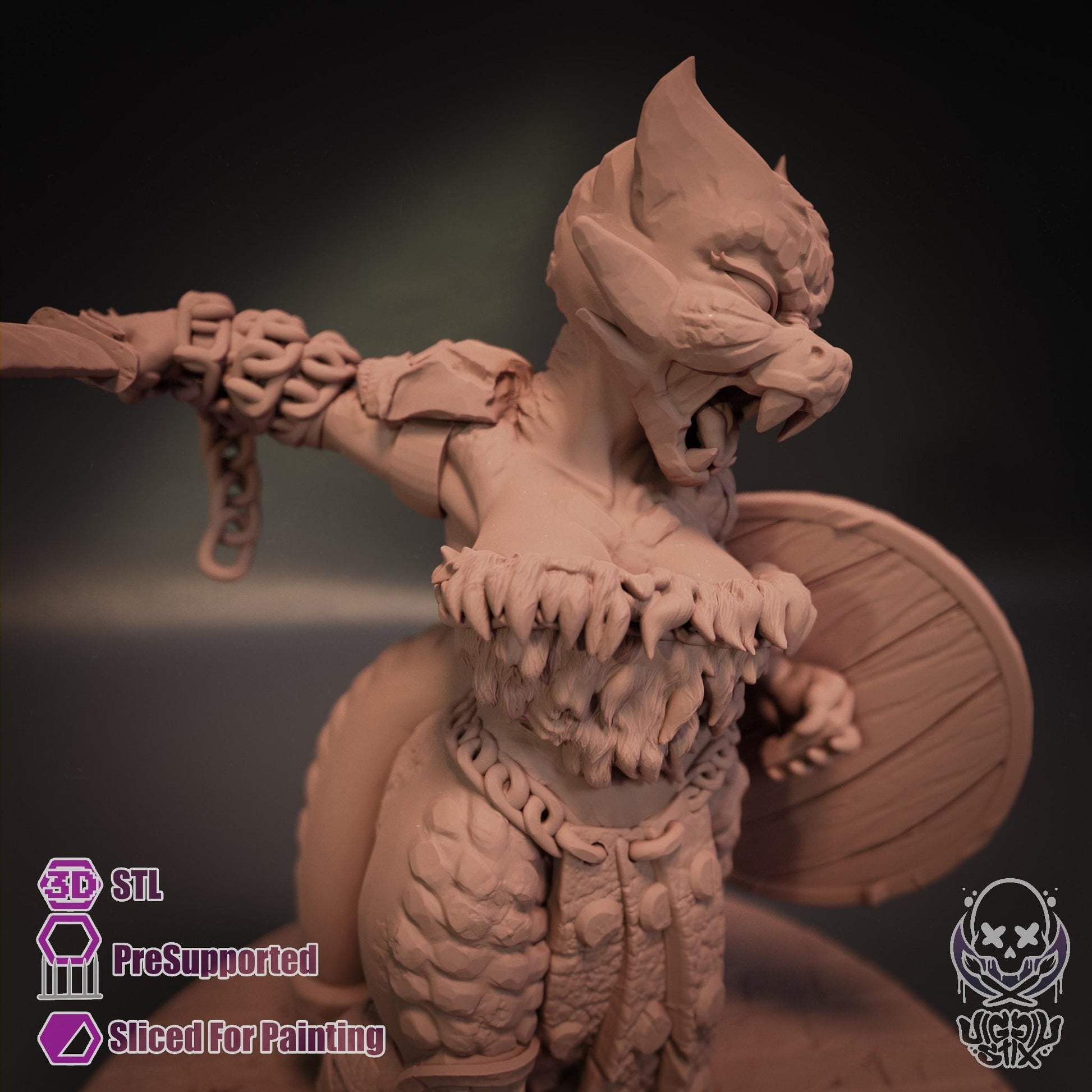 Warrior Kobold Miniature | Jigglystix