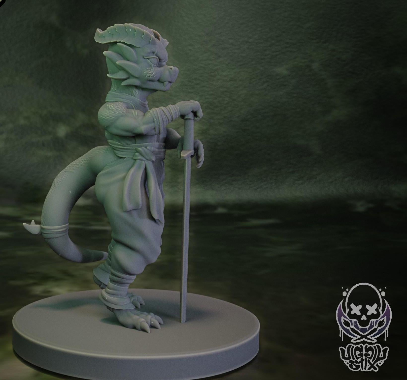 Desert Kobold Warrior Miniature | Jigglystix