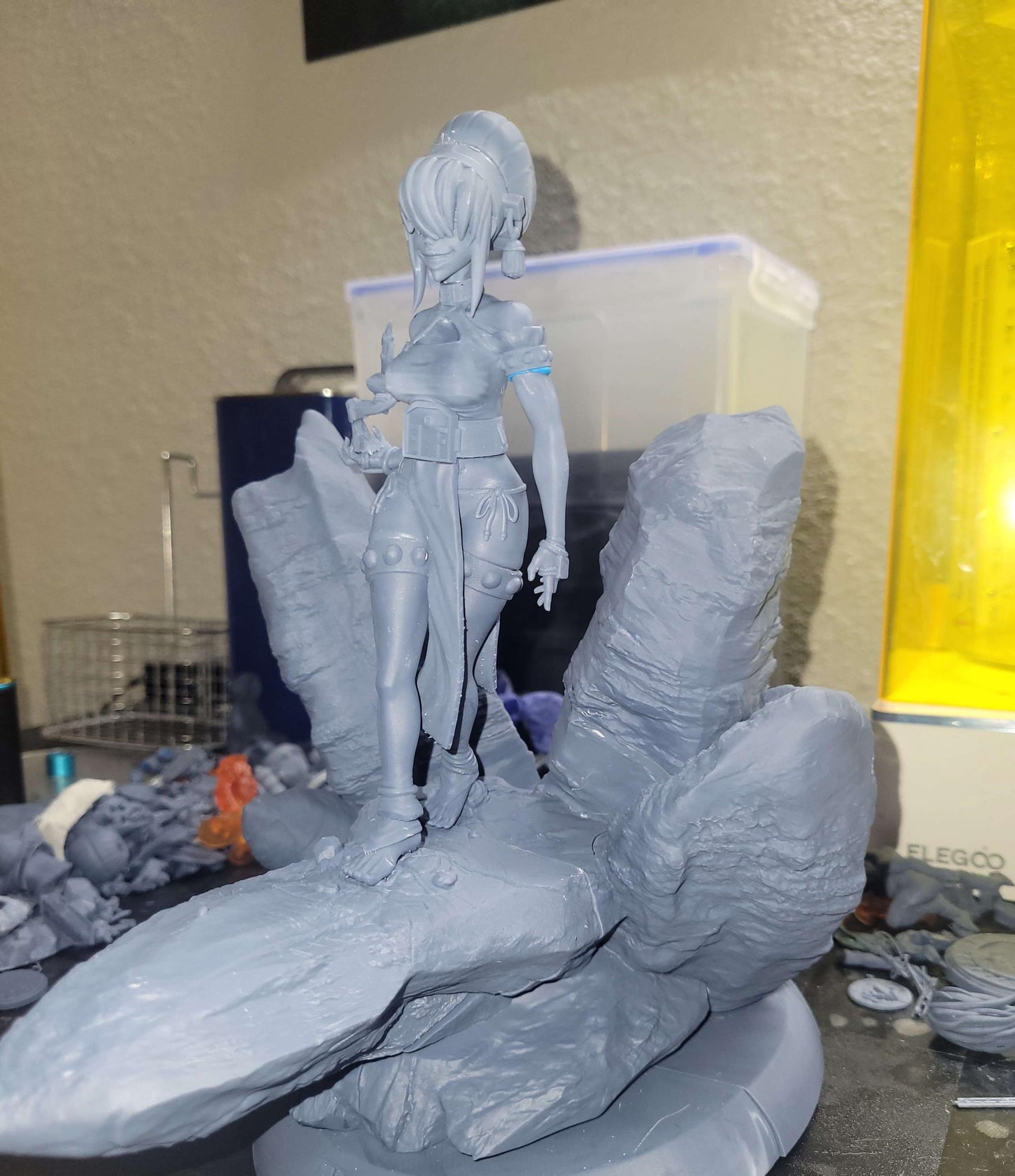 Blind Warrior Miniature | Jigglystix