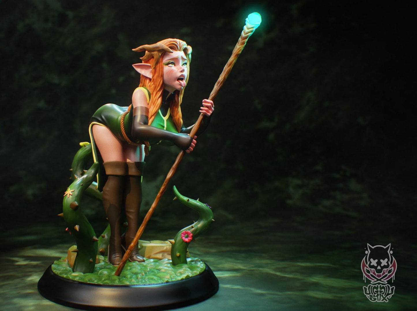 Druid Lady Miniature | Jigglystix