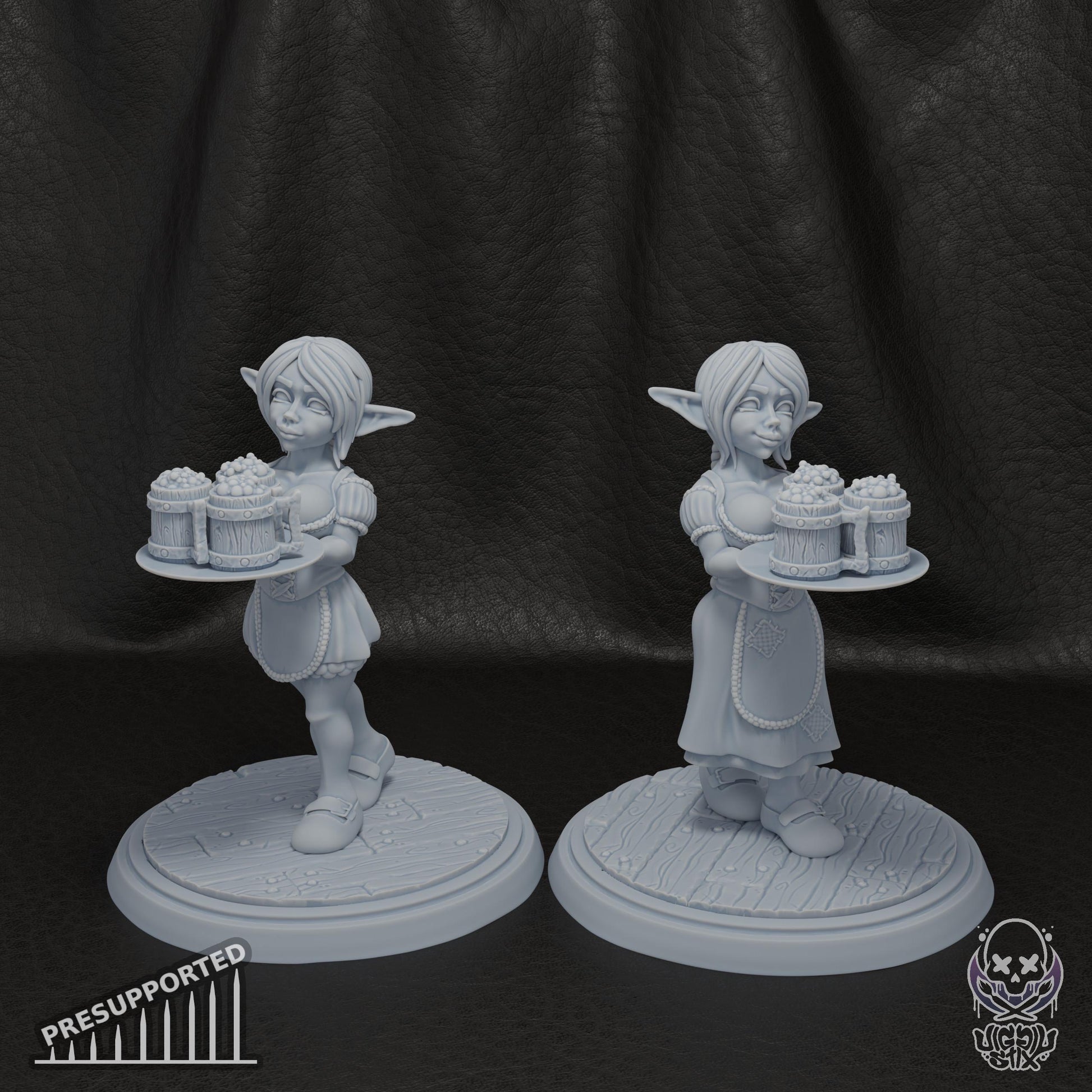 Goblin Waitress Miniature | Jigglystix