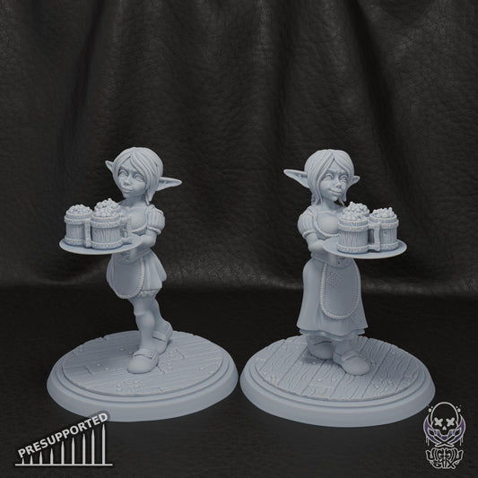 Goblin Waitress Miniature | Jigglystix