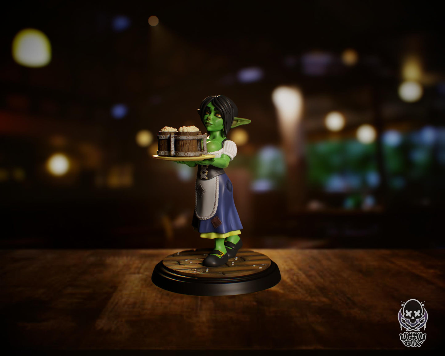 Goblin Waitress Miniature | Jigglystix