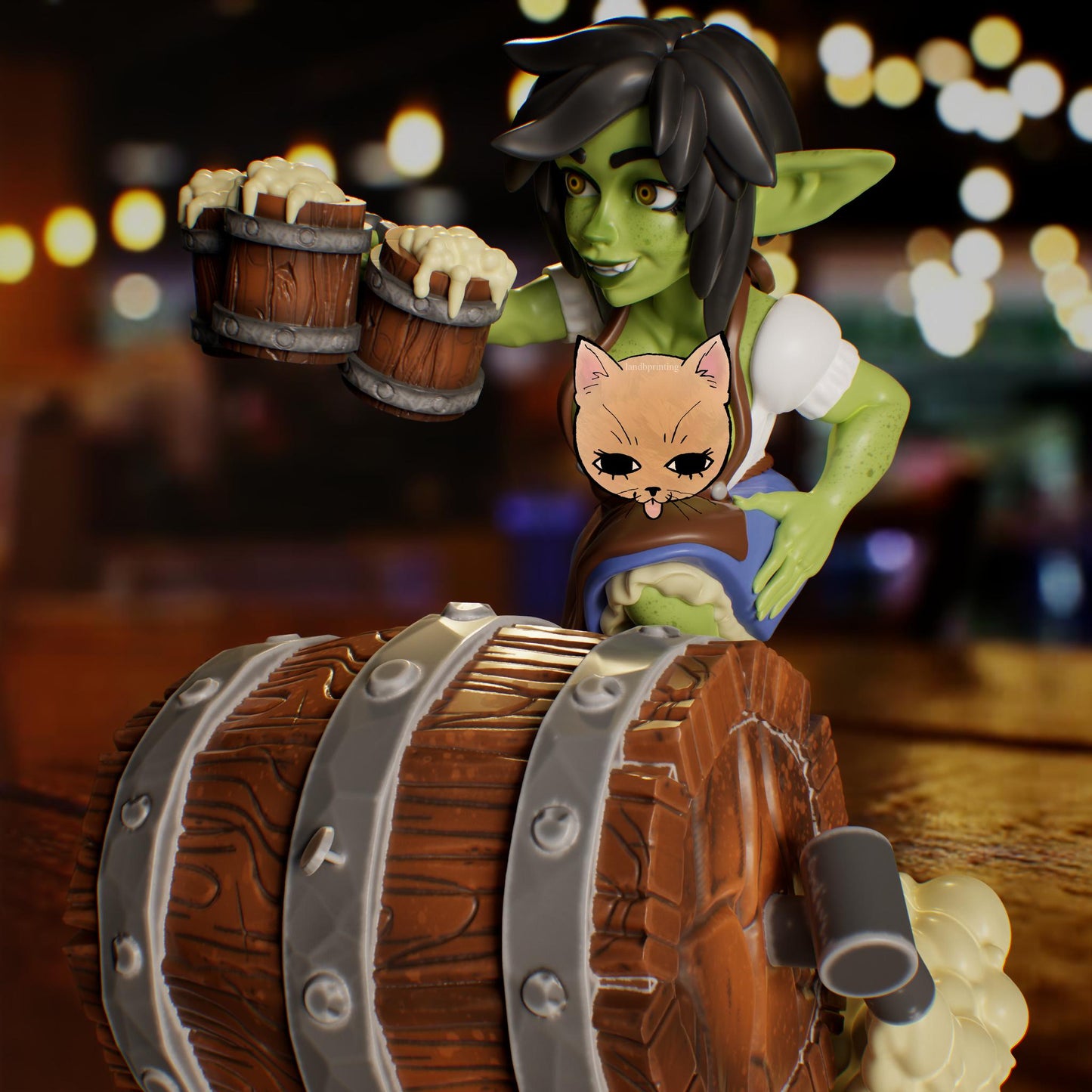 Goblin Barmaid Miniature | Jigglystix