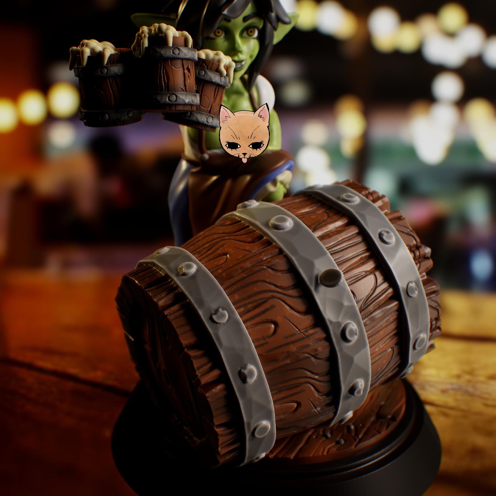 Goblin Barmaid Miniature | Jigglystix