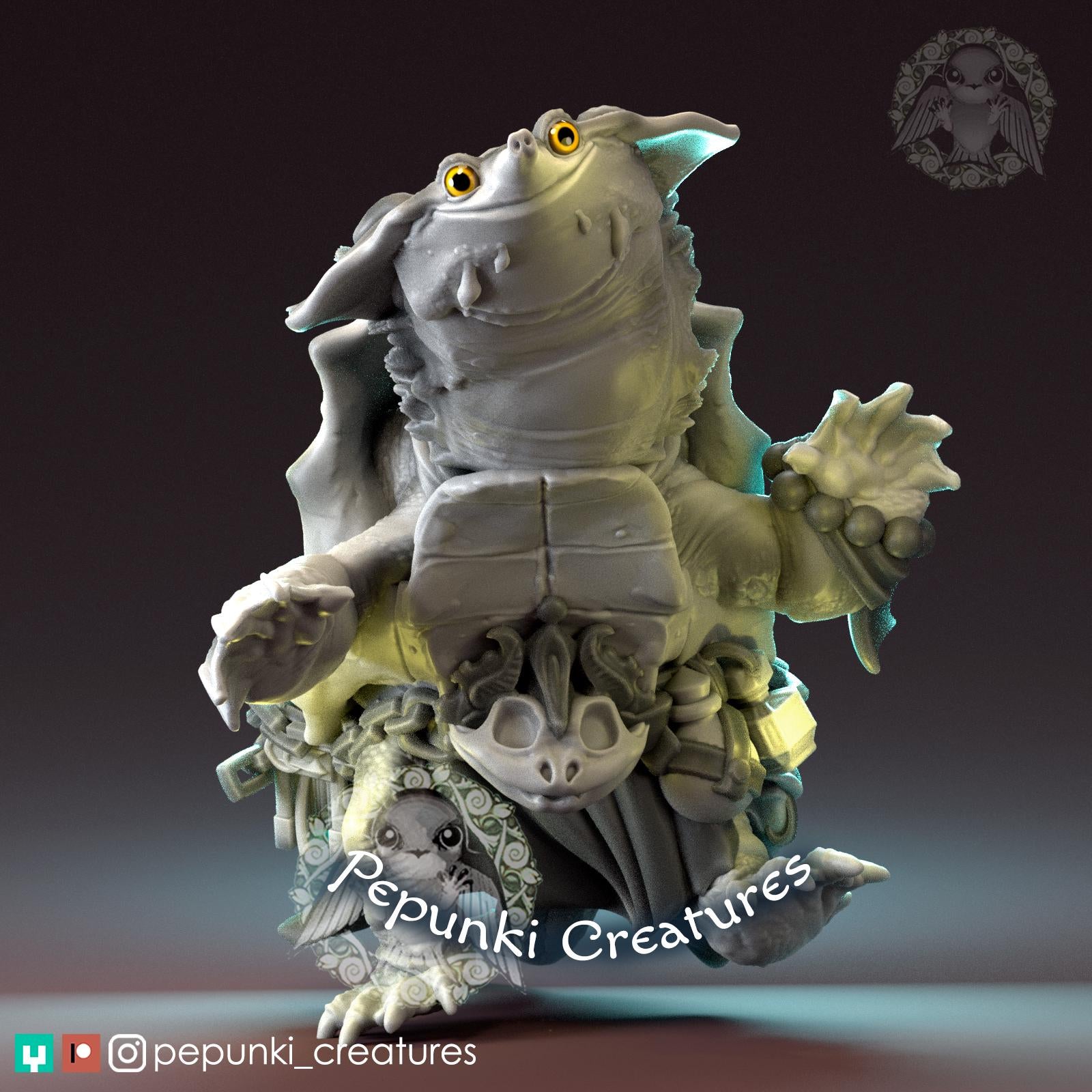 Mata Mata Sorcerer | Tabletop Miniature | Pepunki Creatures
