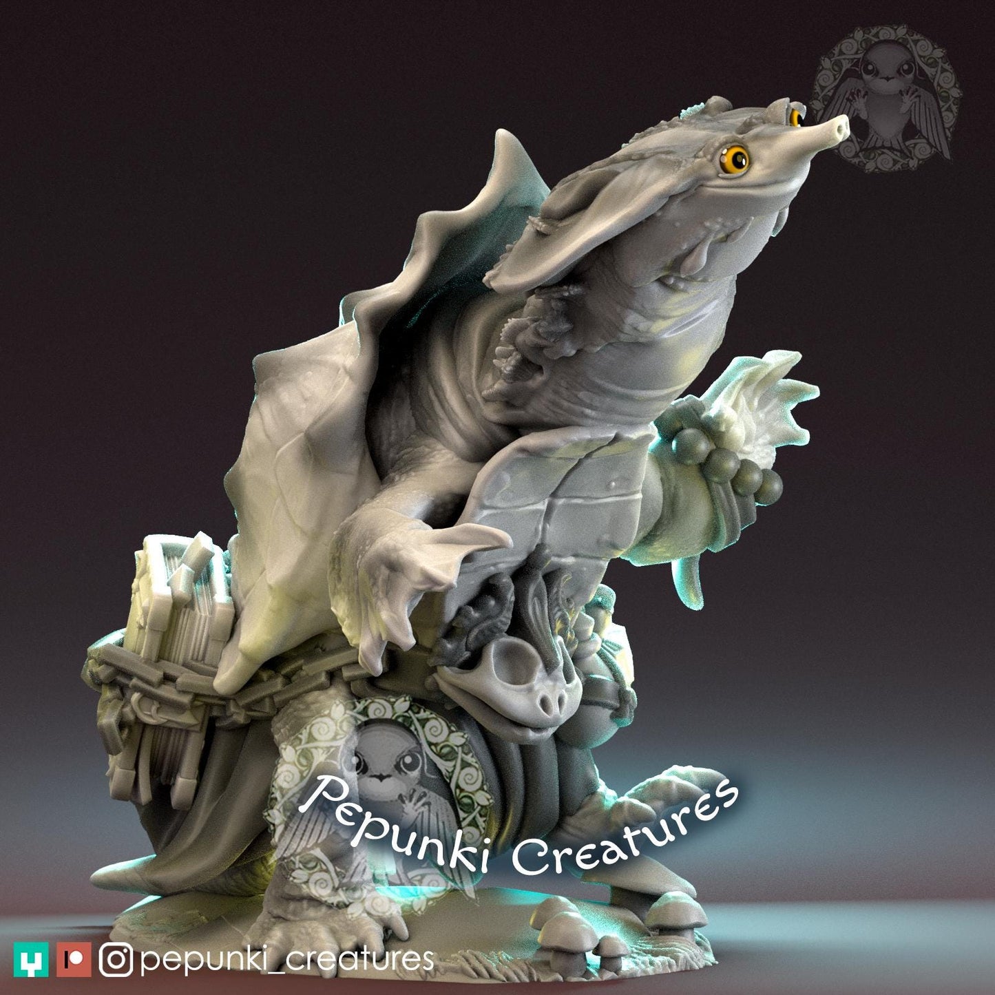 Mata Mata Sorcerer | Tabletop Miniature | Pepunki Creatures