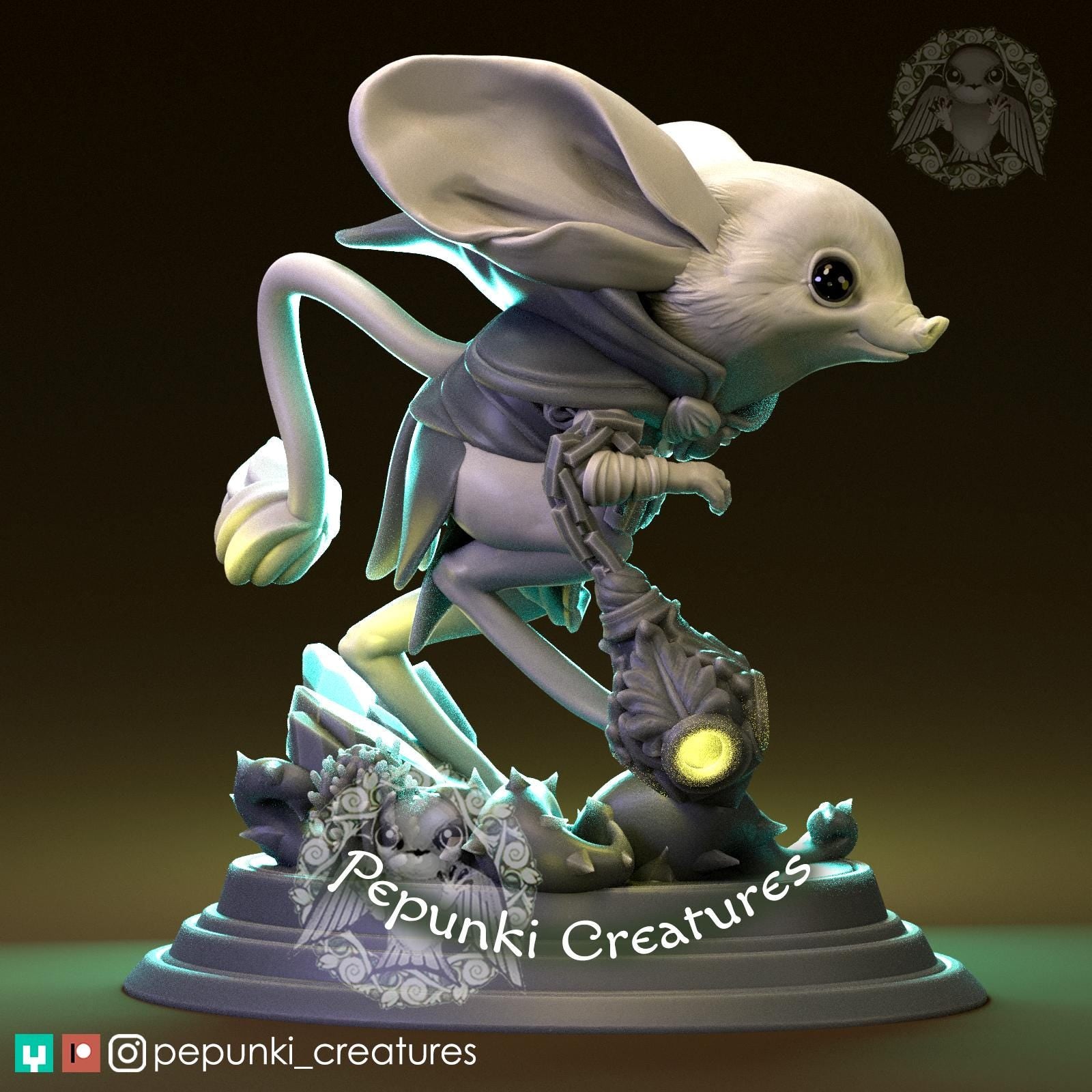 Long-Eared Jeroba | Tabletop Miniature | Pepunki Creatures