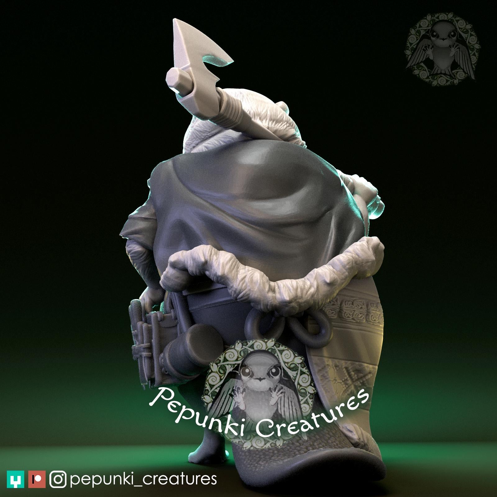 Beaver Carpenter | Tabletop Miniature | Pepunki Creatures