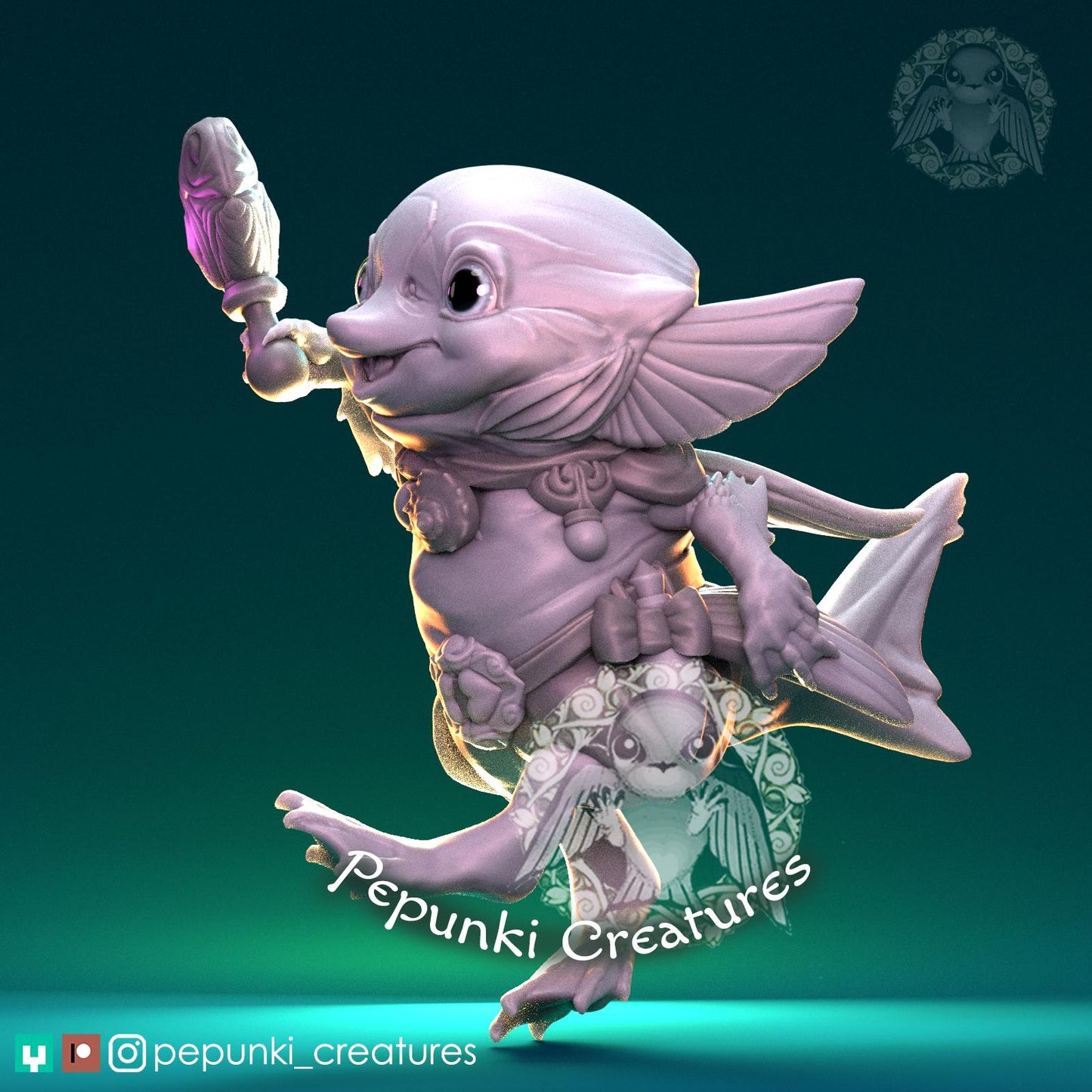 Little Sea Creature | Tabletop Miniature | Pepunki Creatures