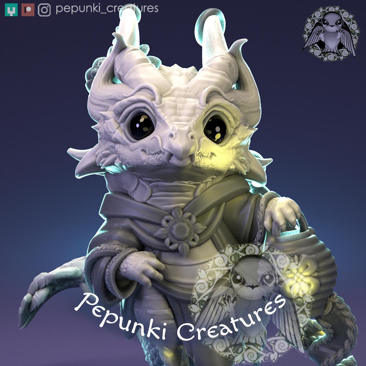Little Dragon | Tabletop Miniature | Pepunki Creatures