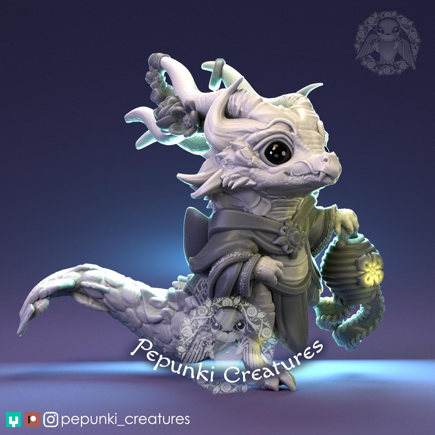 Little Dragon | Tabletop Miniature | Pepunki Creatures