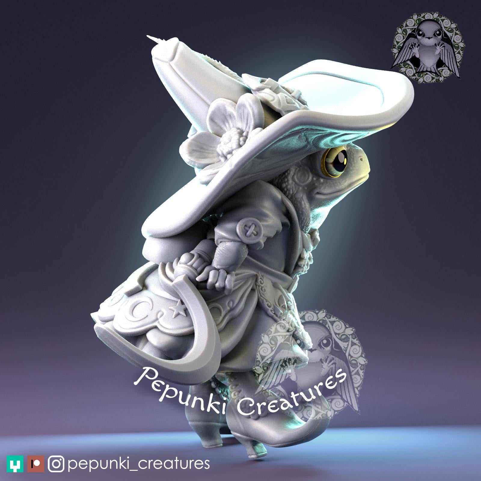Toad Witch | Tabletop Miniature | Pepunki Creatures