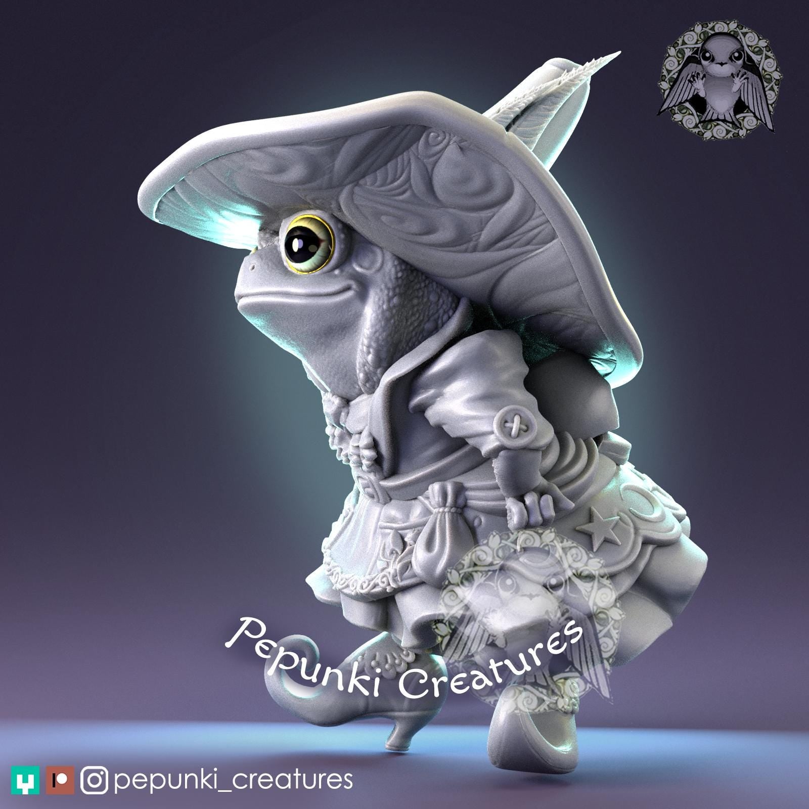 Toad Witch | Tabletop Miniature | Pepunki Creatures