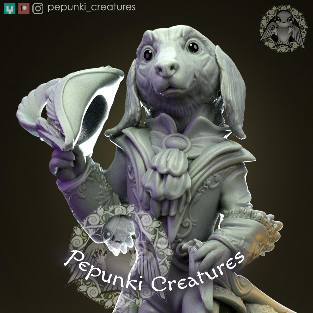 Dog Gentleman | Tabletop Miniature | Pepunki Creatures