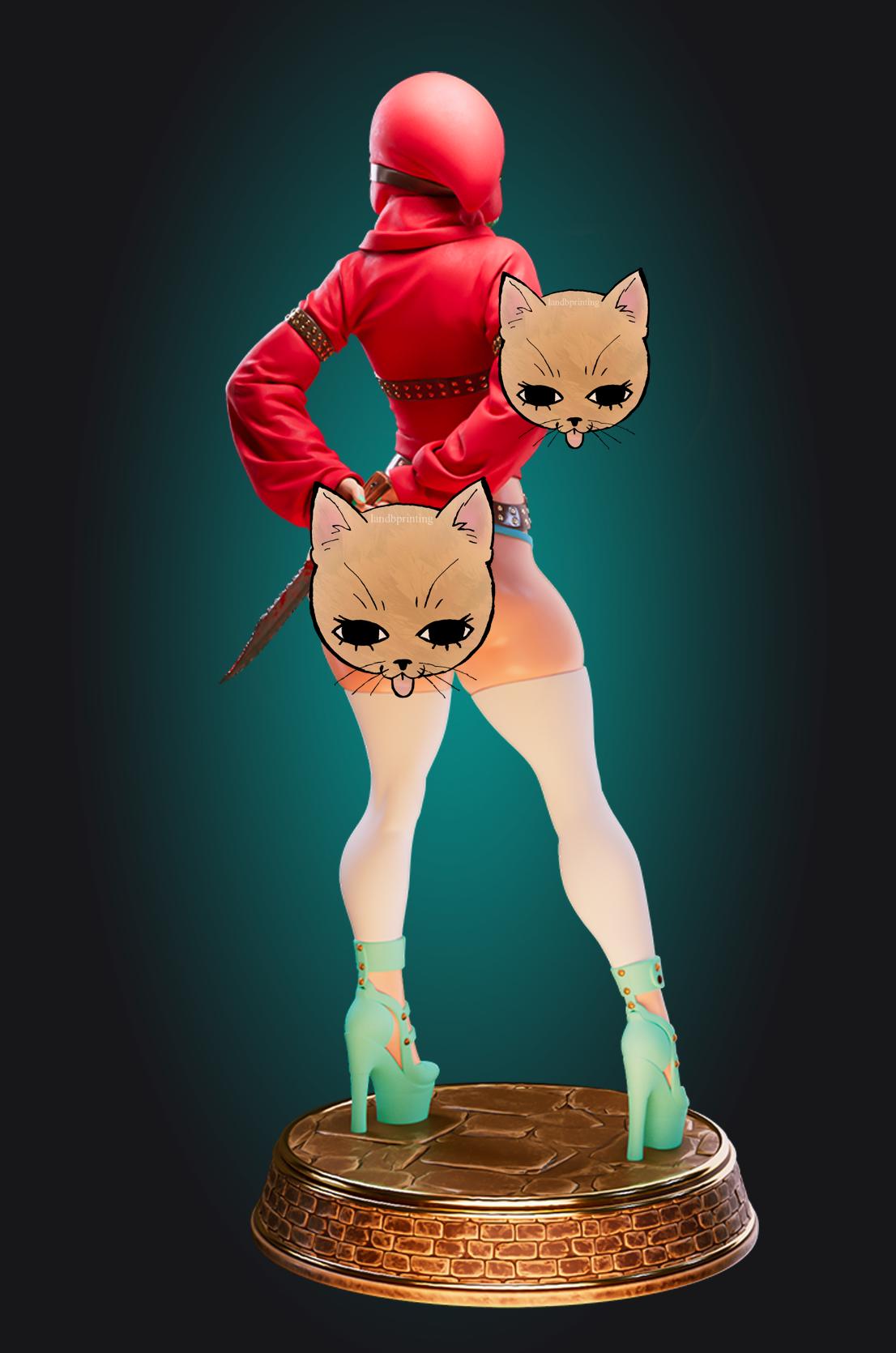Mask Girl Model Kit | 3D Resin Printed Figurine | Officer Rhu