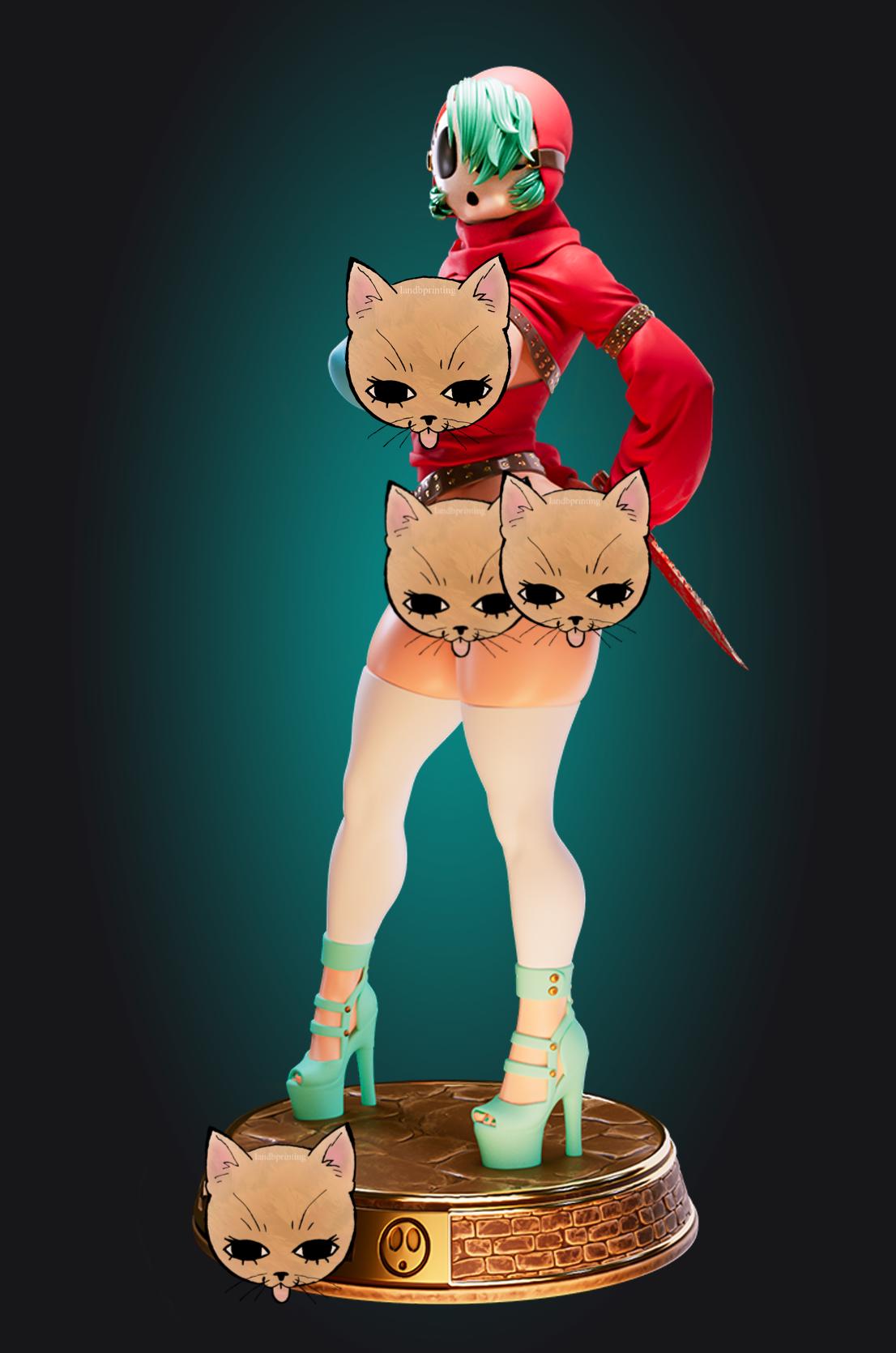 Mask Girl Model Kit | 3D Resin Printed Figurine | Officer Rhu