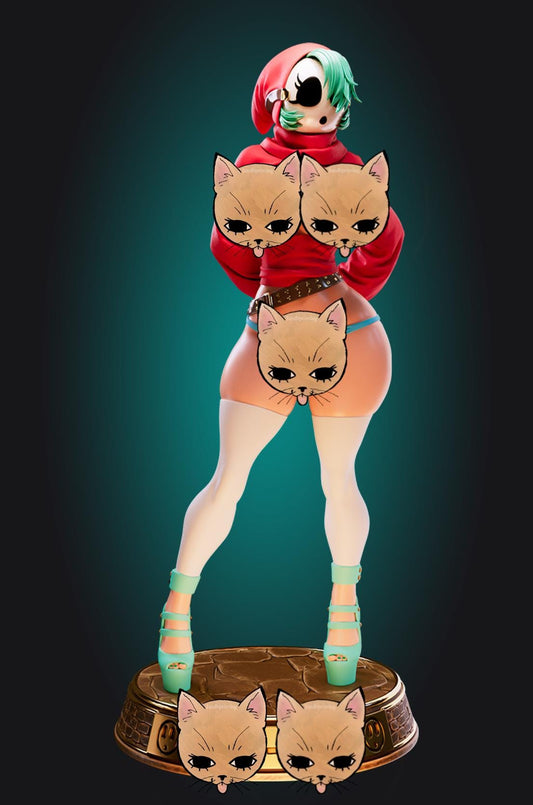 Mask Girl Model Kit | 3D Resin Printed Figurine | Officer Rhu