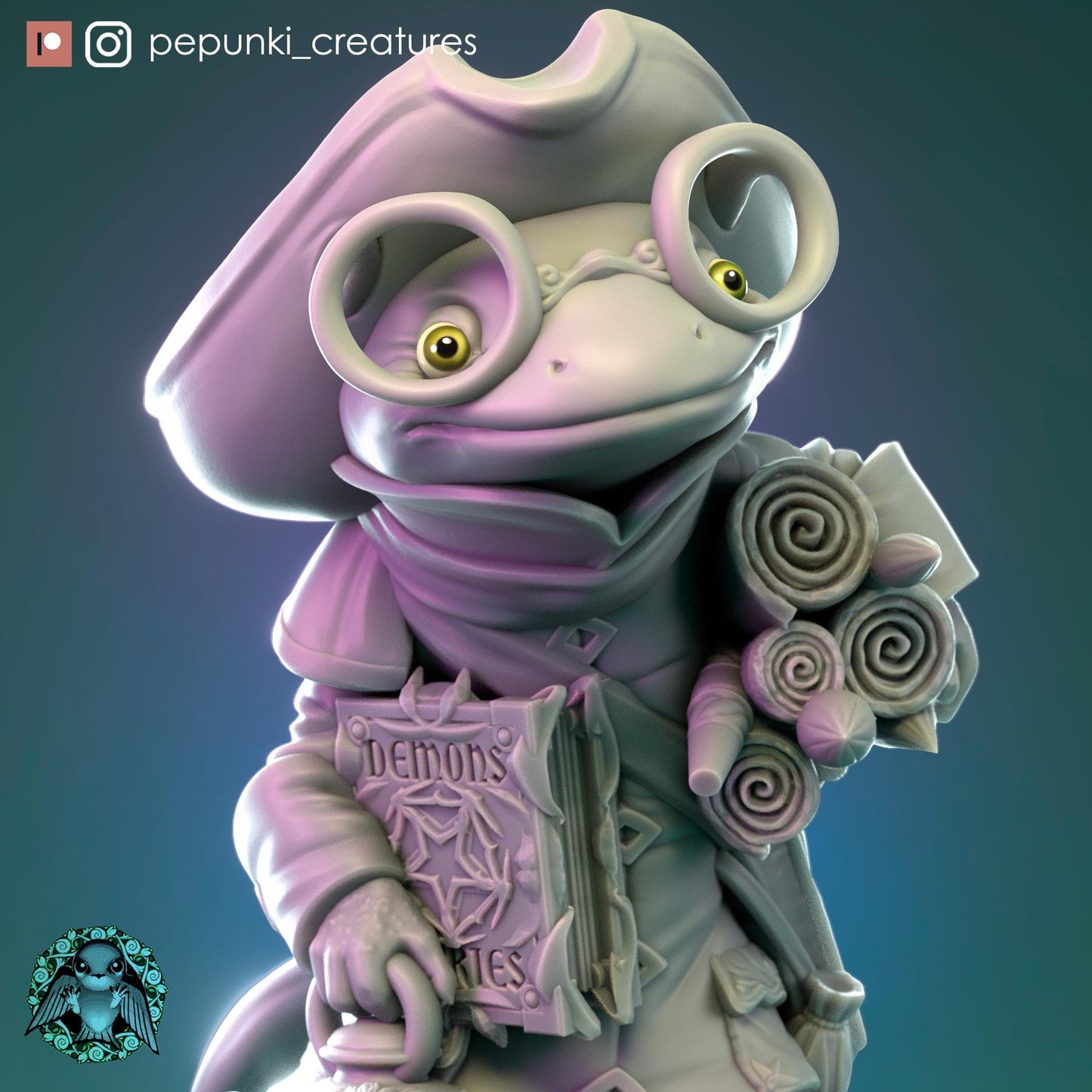 John Newt, the Scientist | Tabletop Miniature | Pepunki Creatures