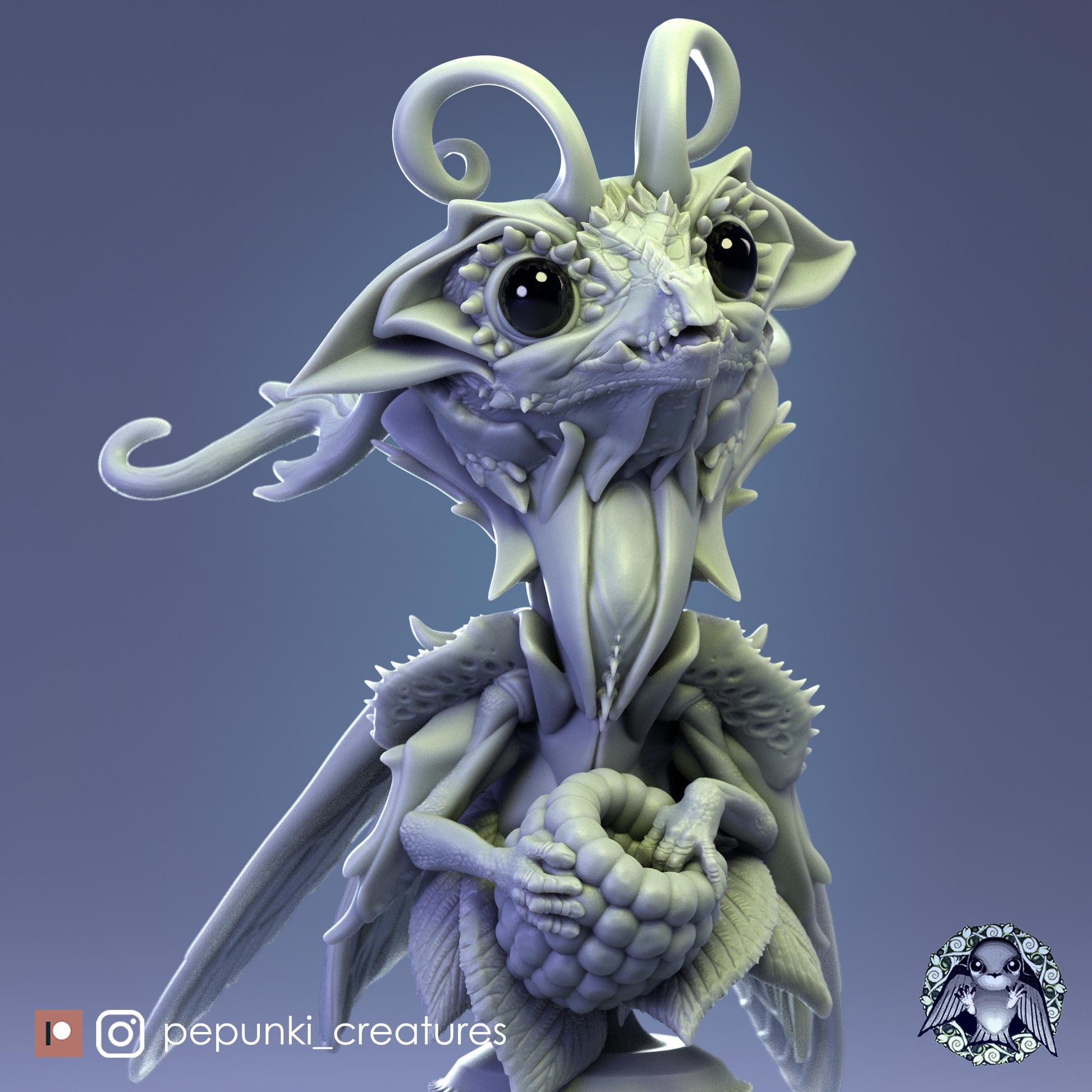 Fairy Dragon Bust | Tabletop Miniature | Pepunki Creatures