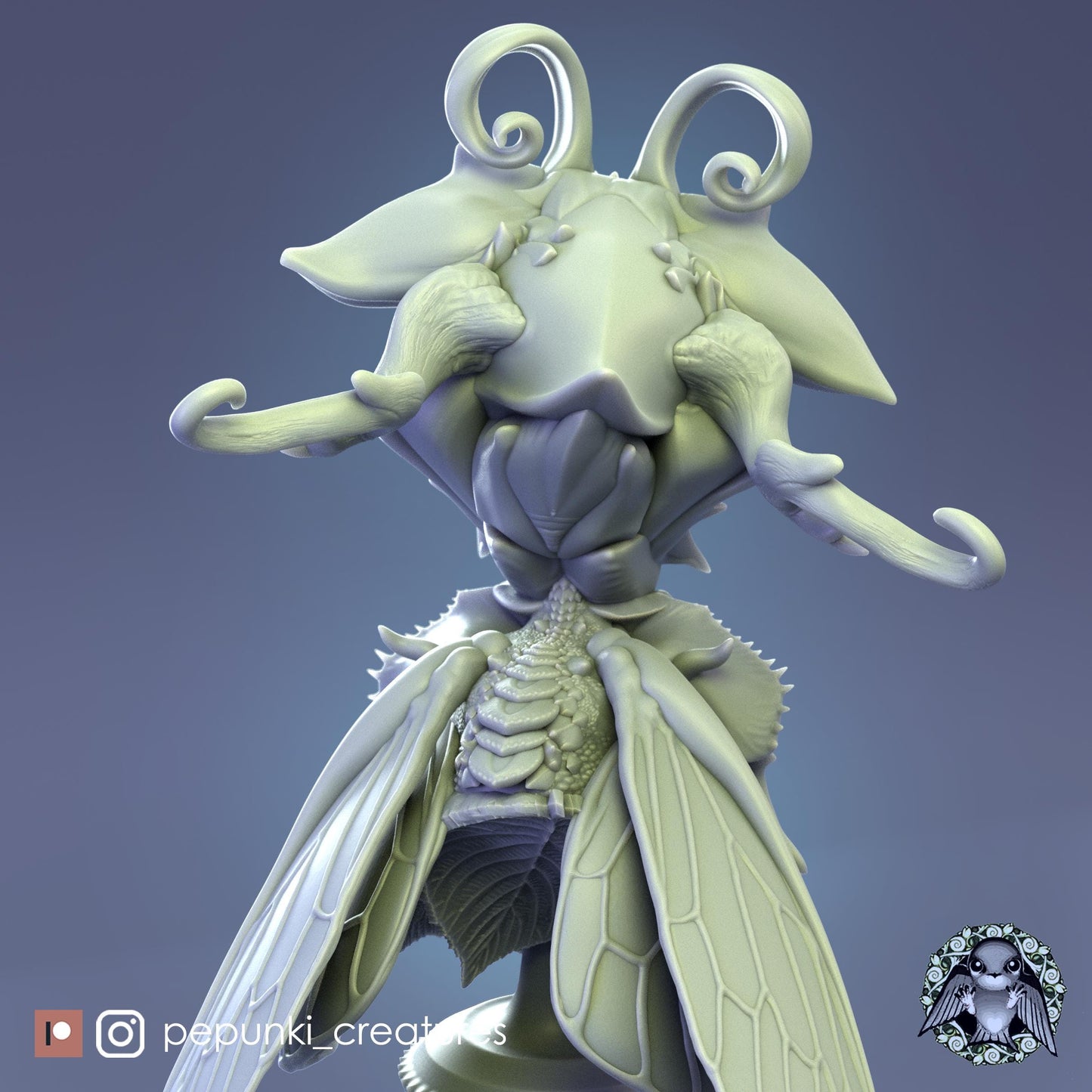 Fairy Dragon Bust | Tabletop Miniature | Pepunki Creatures