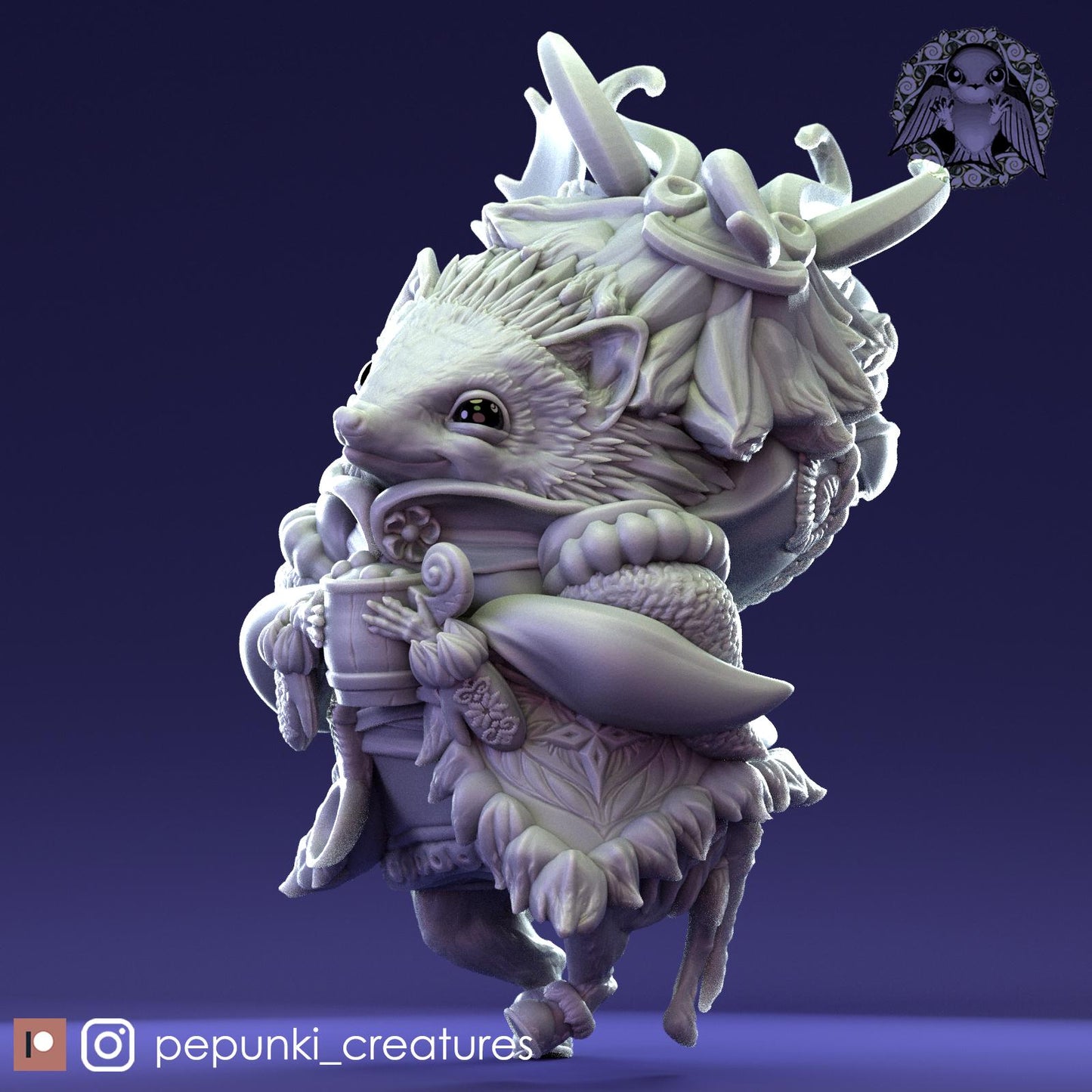 Hedgehog | Tabletop Miniature | Pepunki Creatures