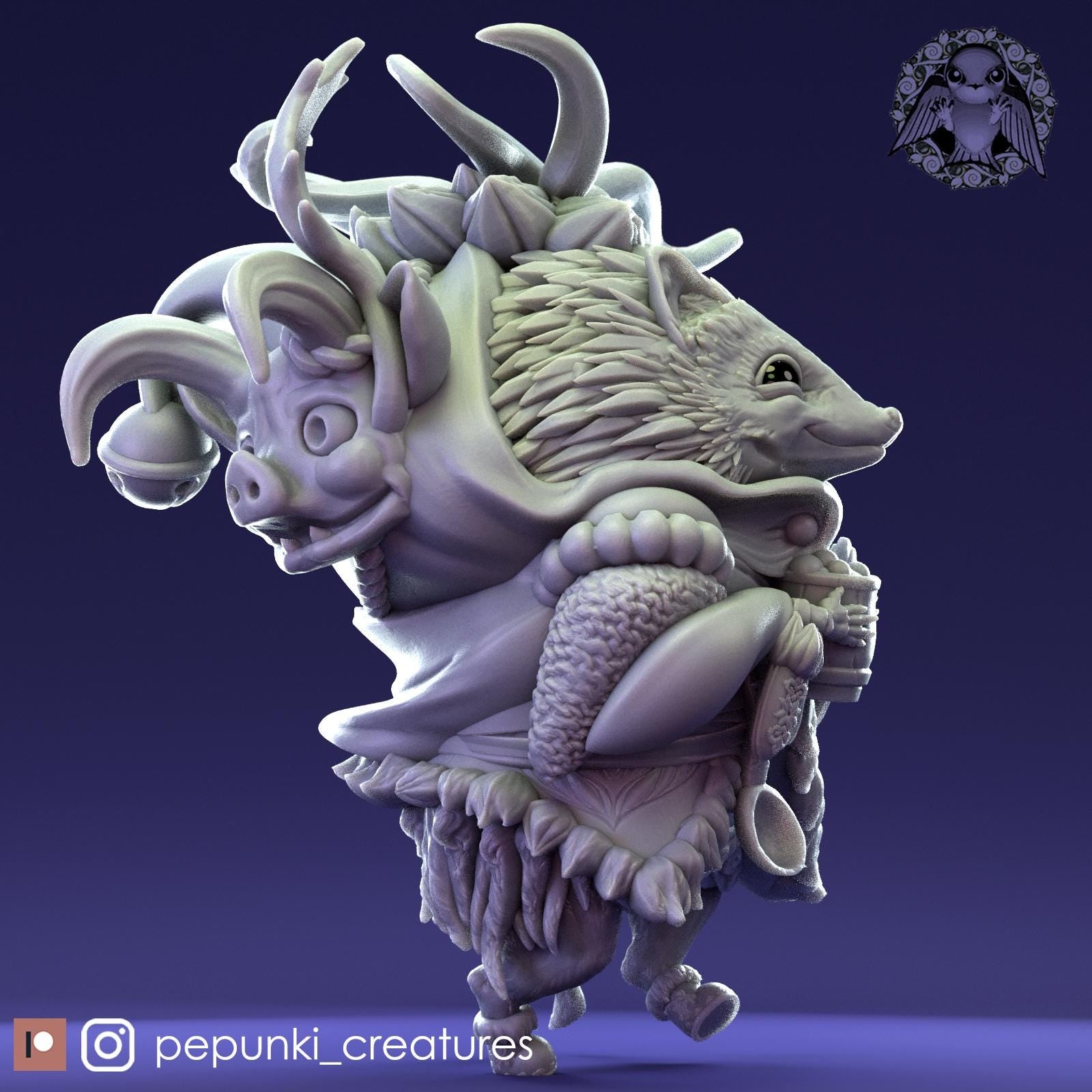 Hedgehog | Tabletop Miniature | Pepunki Creatures