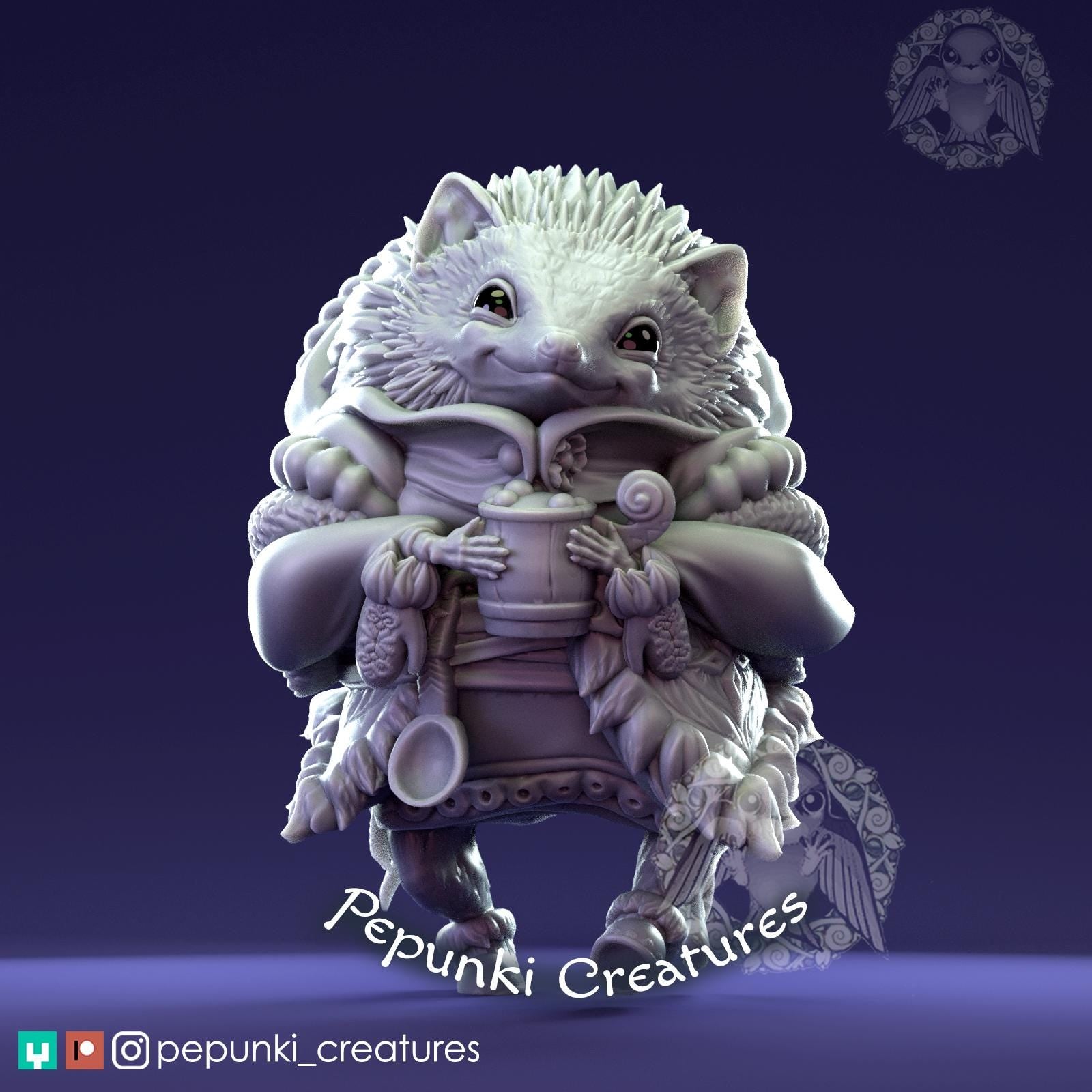Hedgehog | Tabletop Miniature | Pepunki Creatures