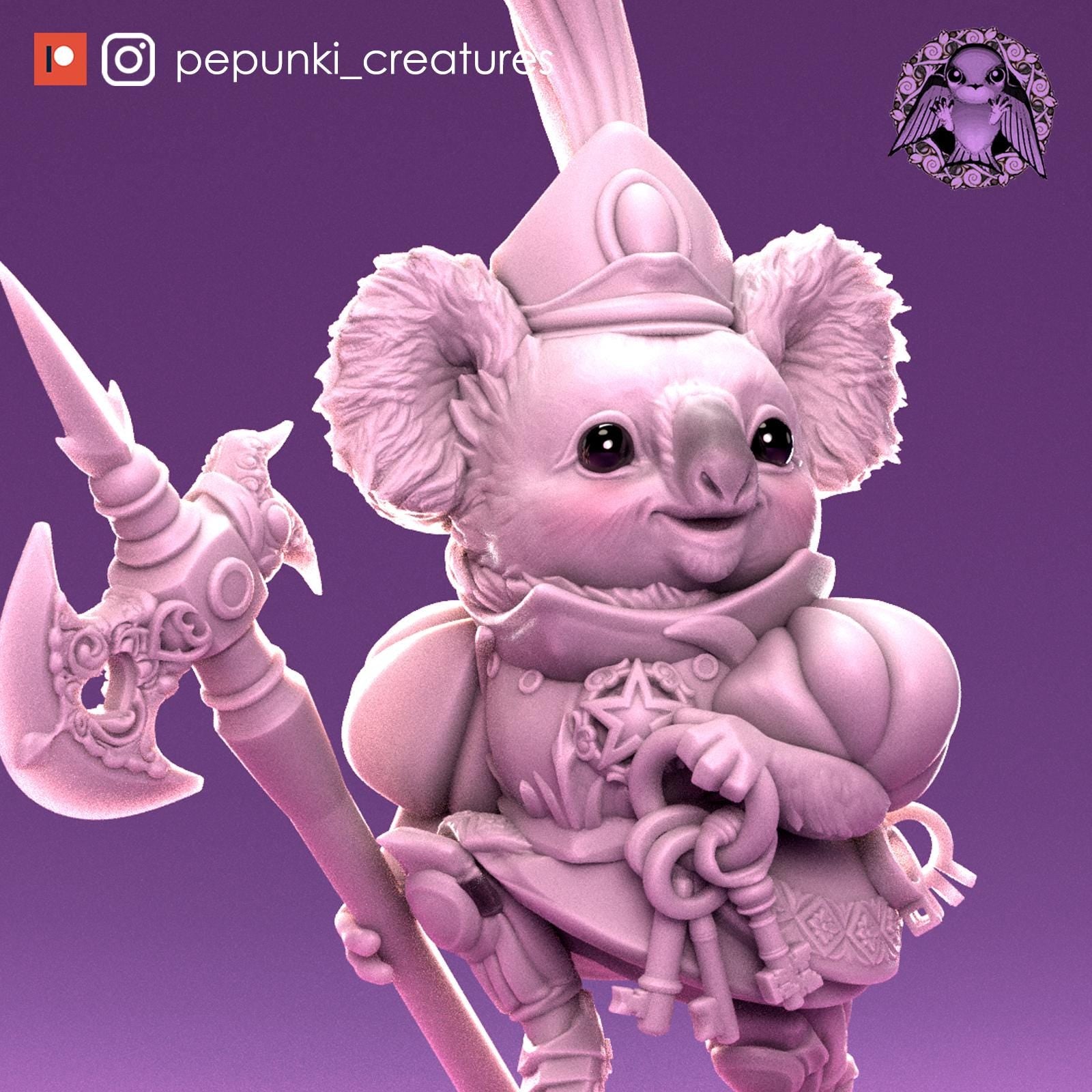 Koala Guard | Tabletop Miniature | Pepunki Creatures